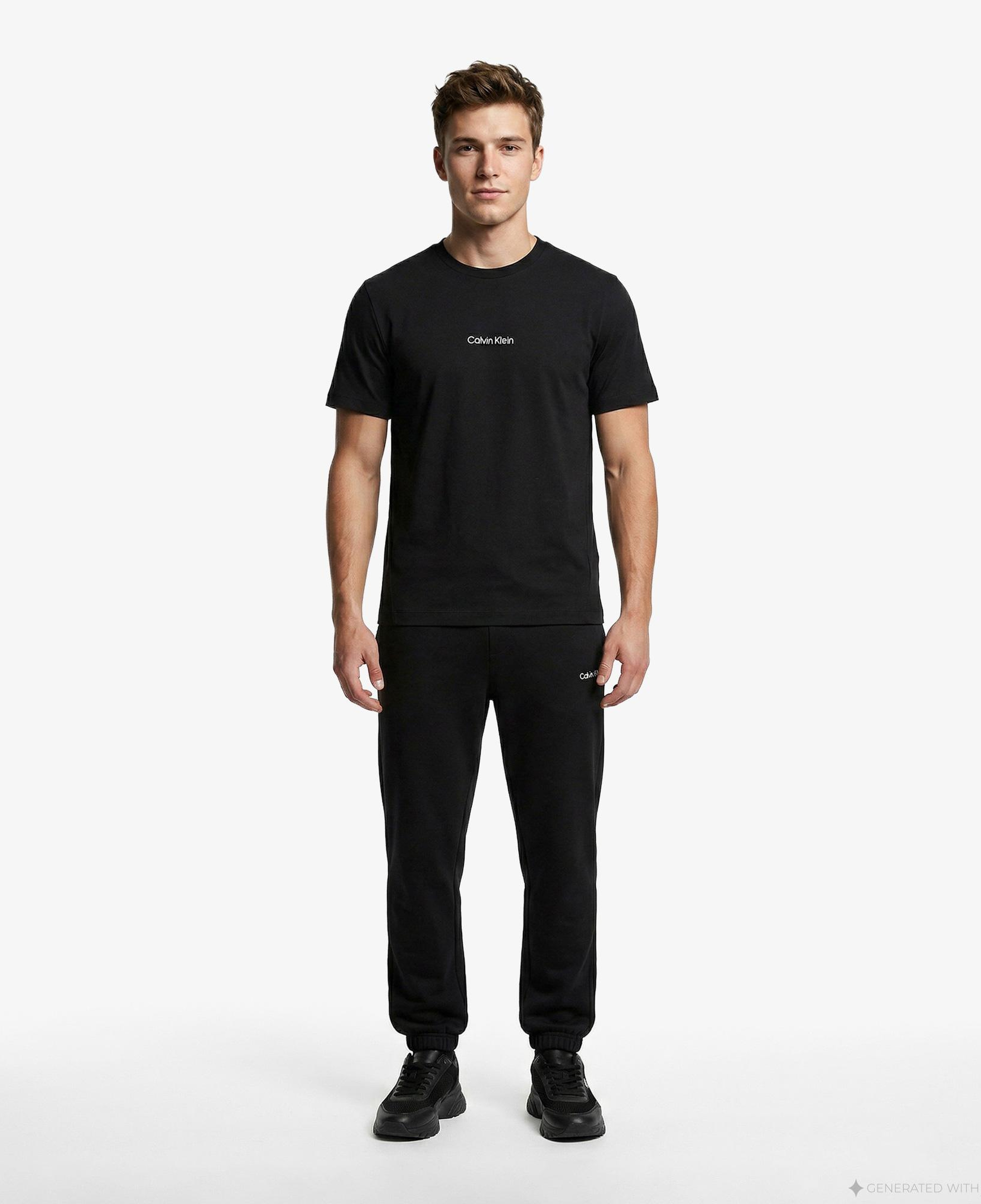 Calvin Klein Crew Neck Erkek Siyah T-Shirt