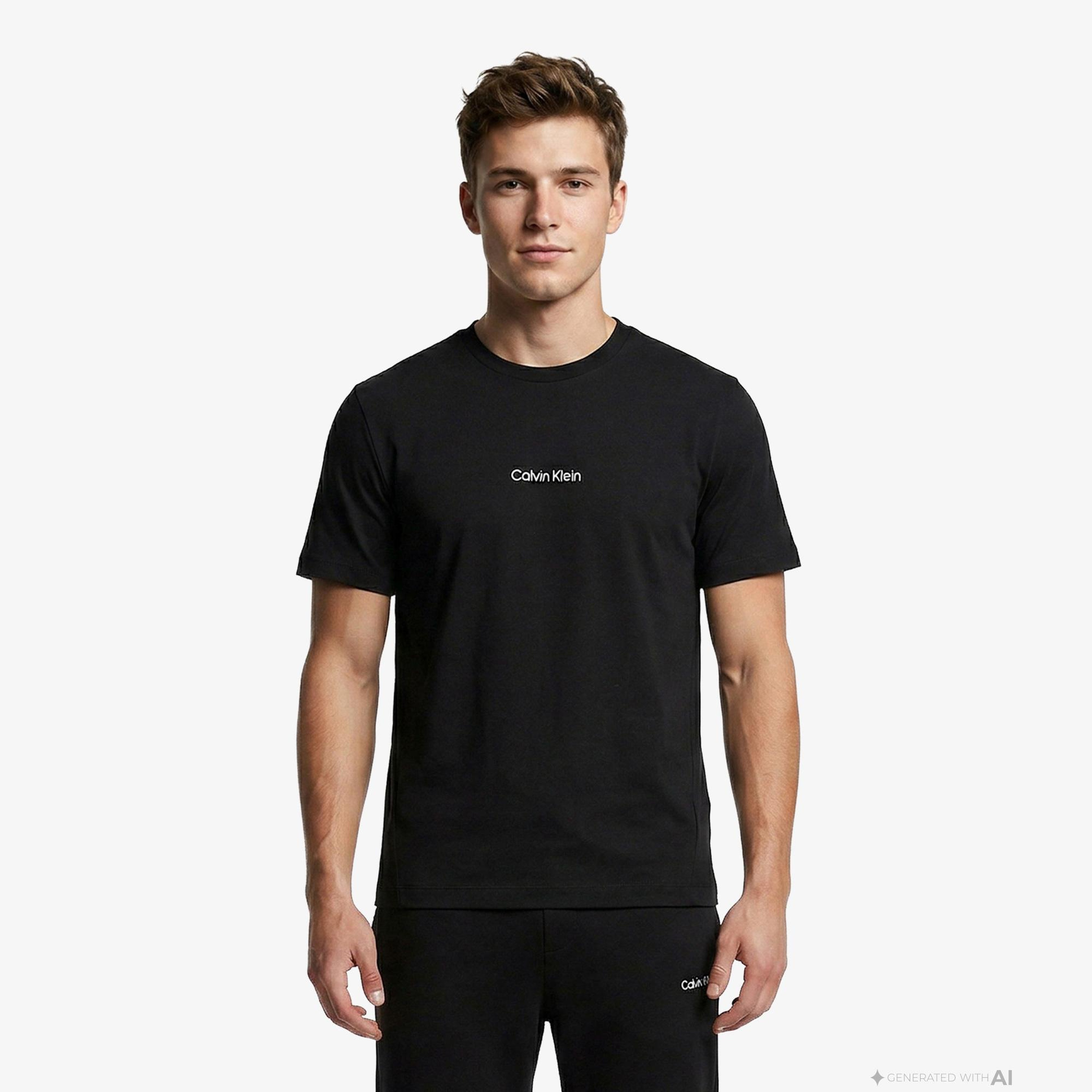 Calvin Klein Crew Neck Erkek Siyah T-Shirt