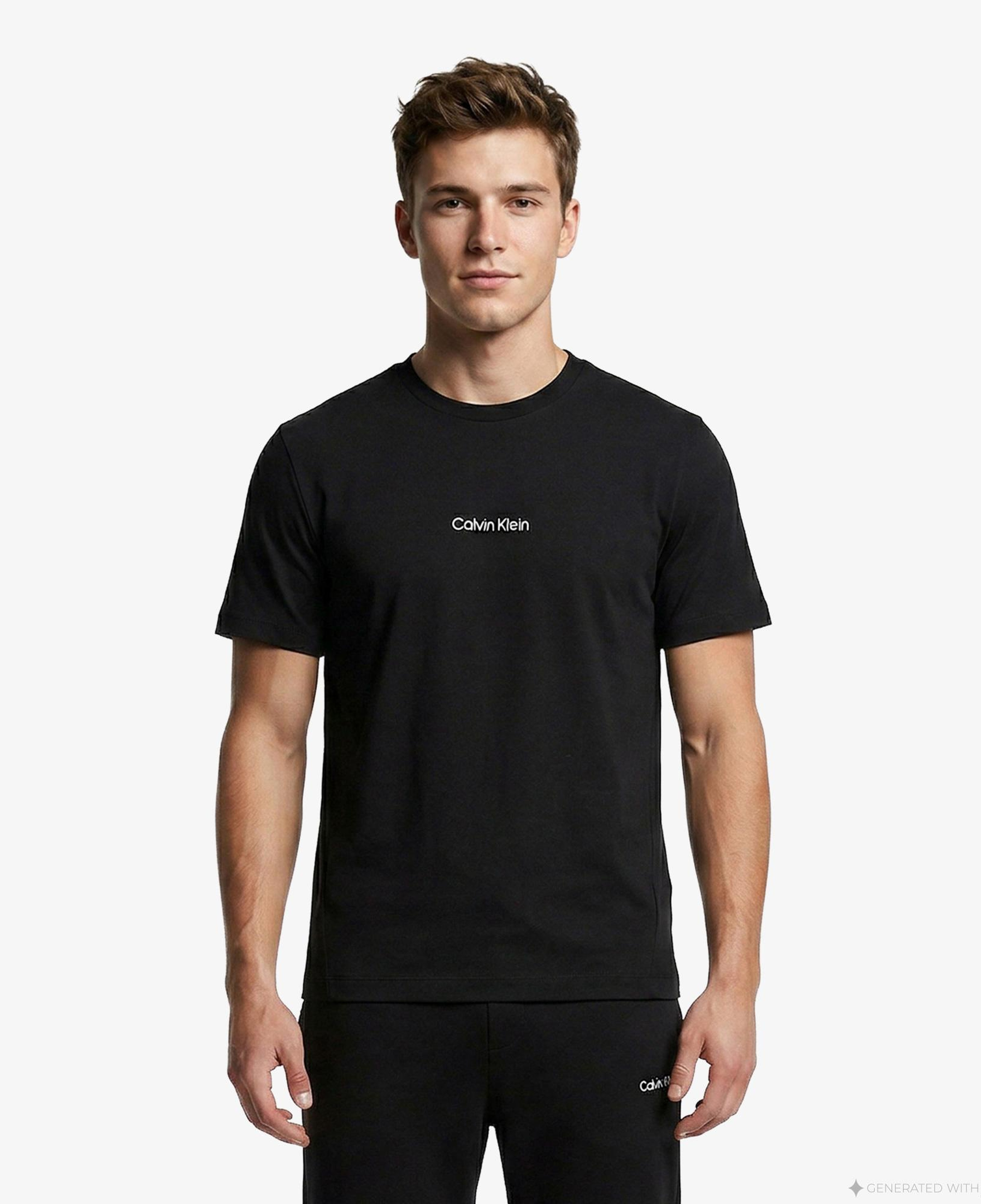 Calvin Klein Crew Neck Erkek Siyah T-Shirt