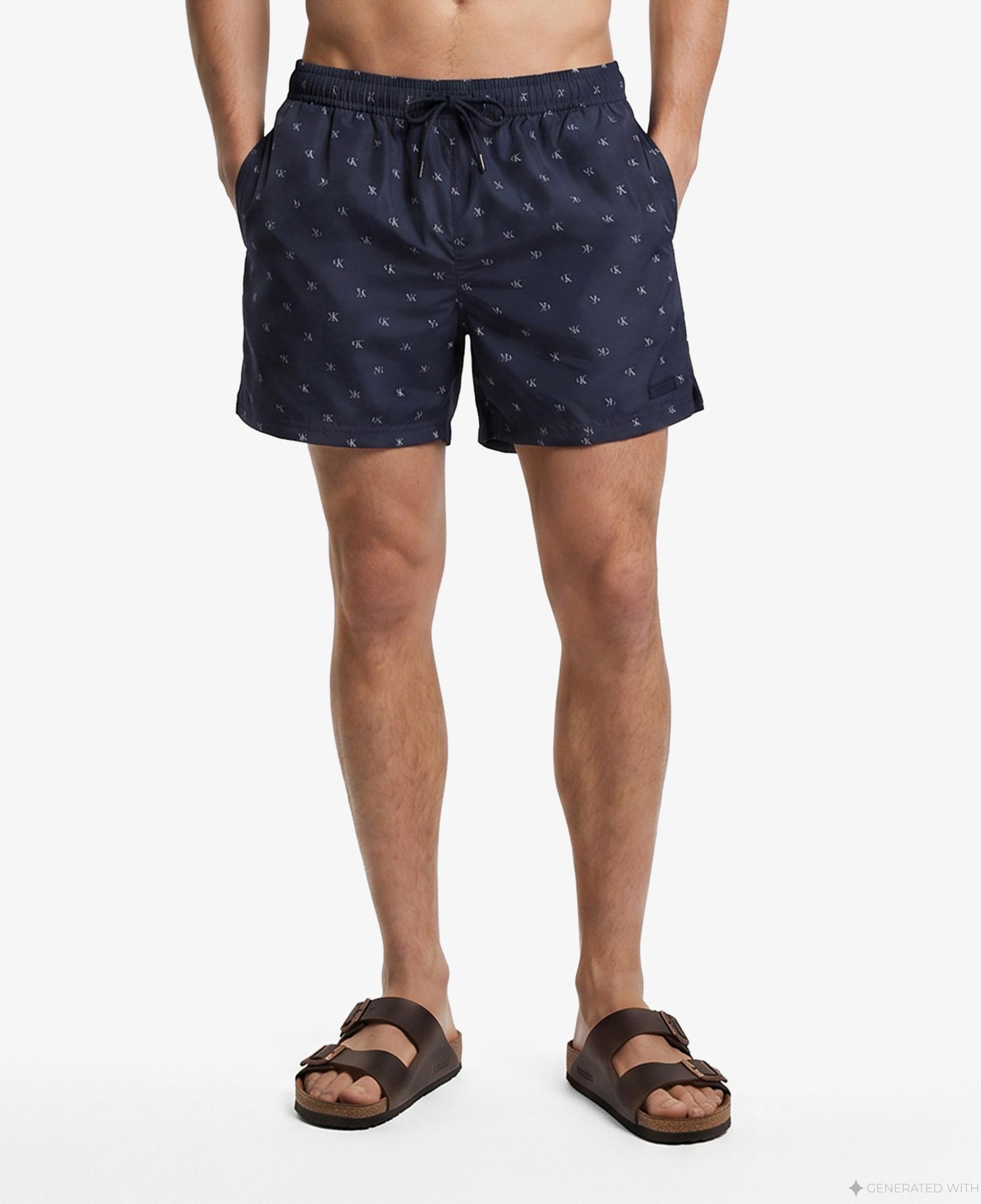 Calvin Klein Short Drawstring Covered Erkek Mavi Deniz Şortu