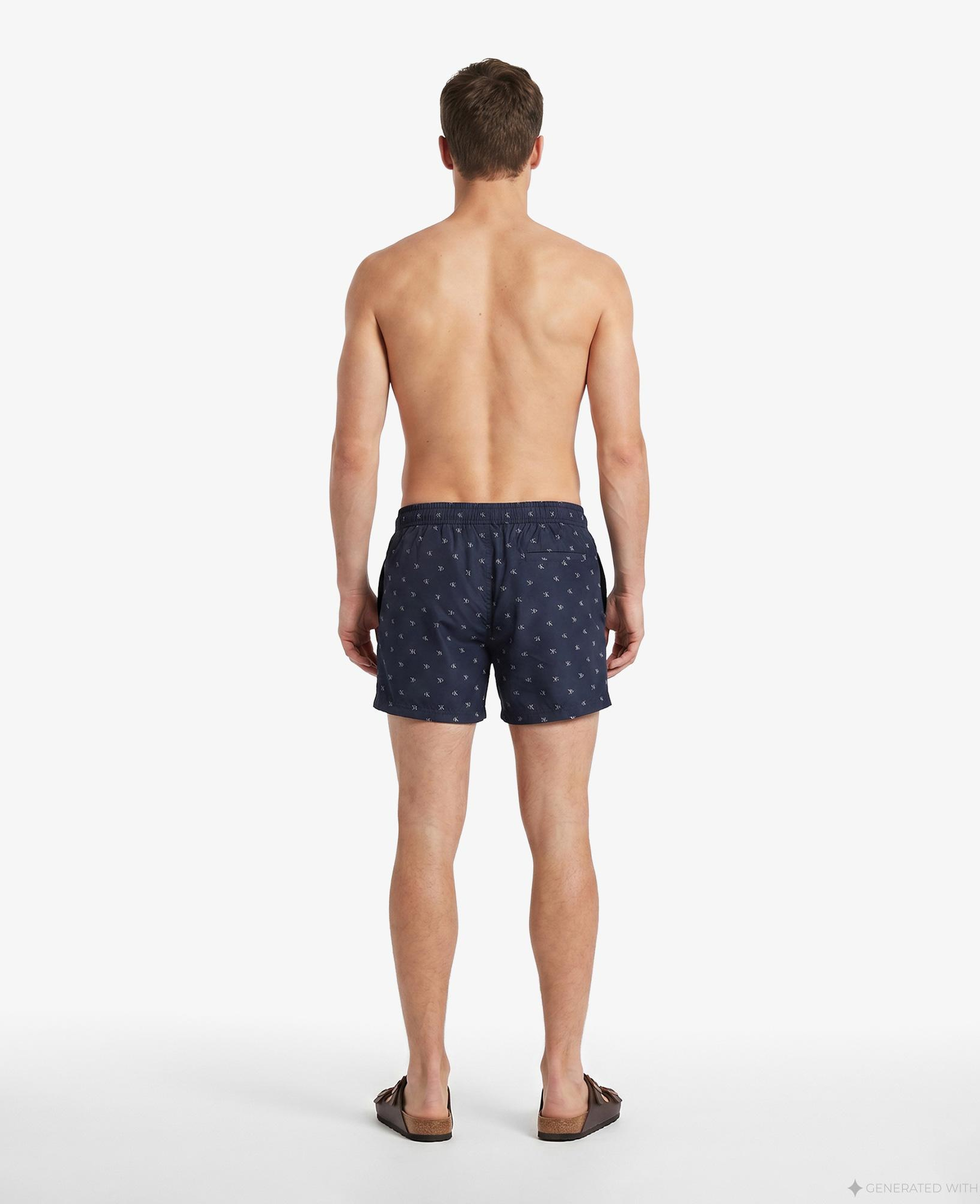 Calvin Klein Short Drawstring Covered Erkek Mavi Deniz Şortu