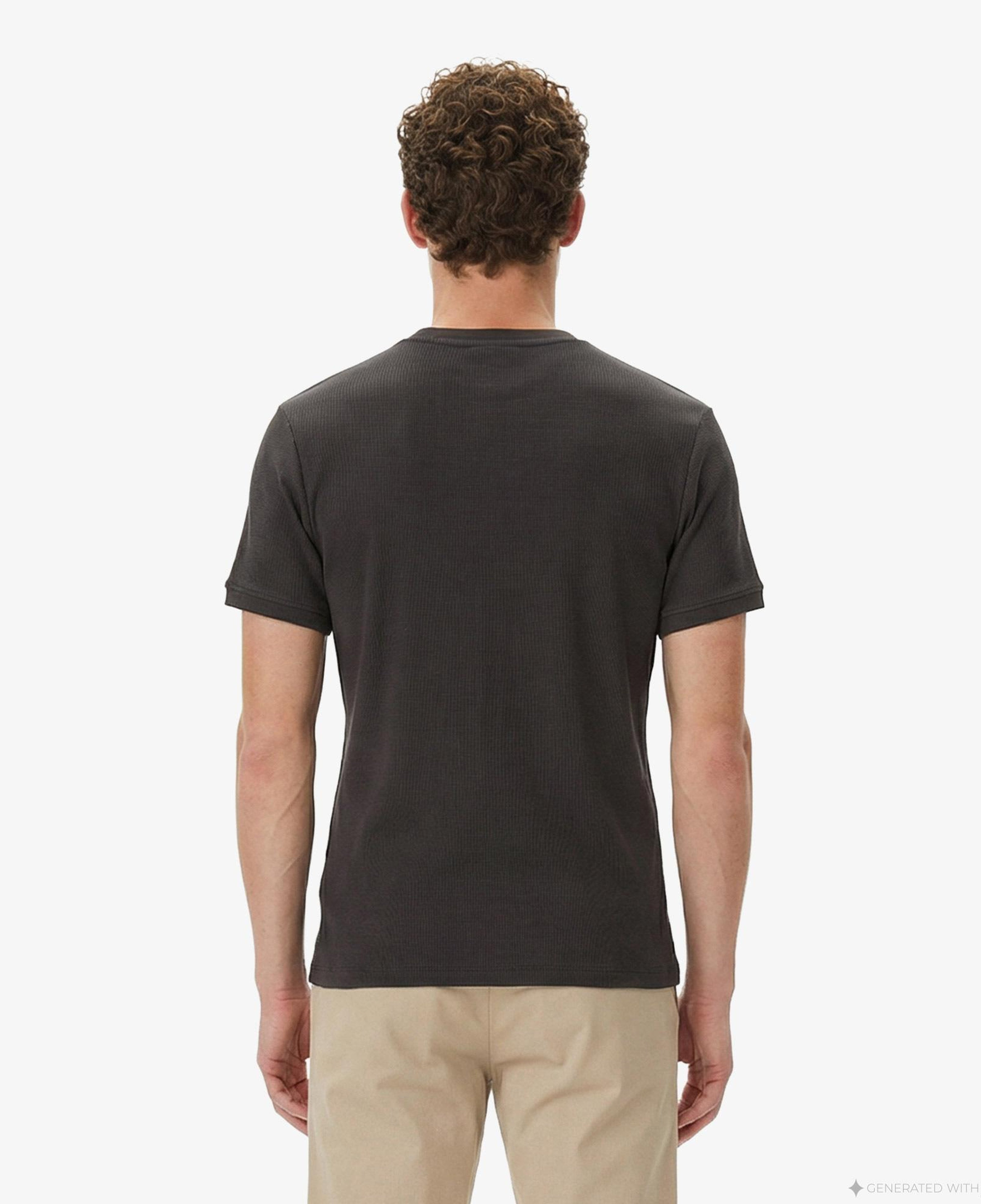 Calvin Klein Slim Micro Waffle Crewnk Erkek Gri T-Shirt