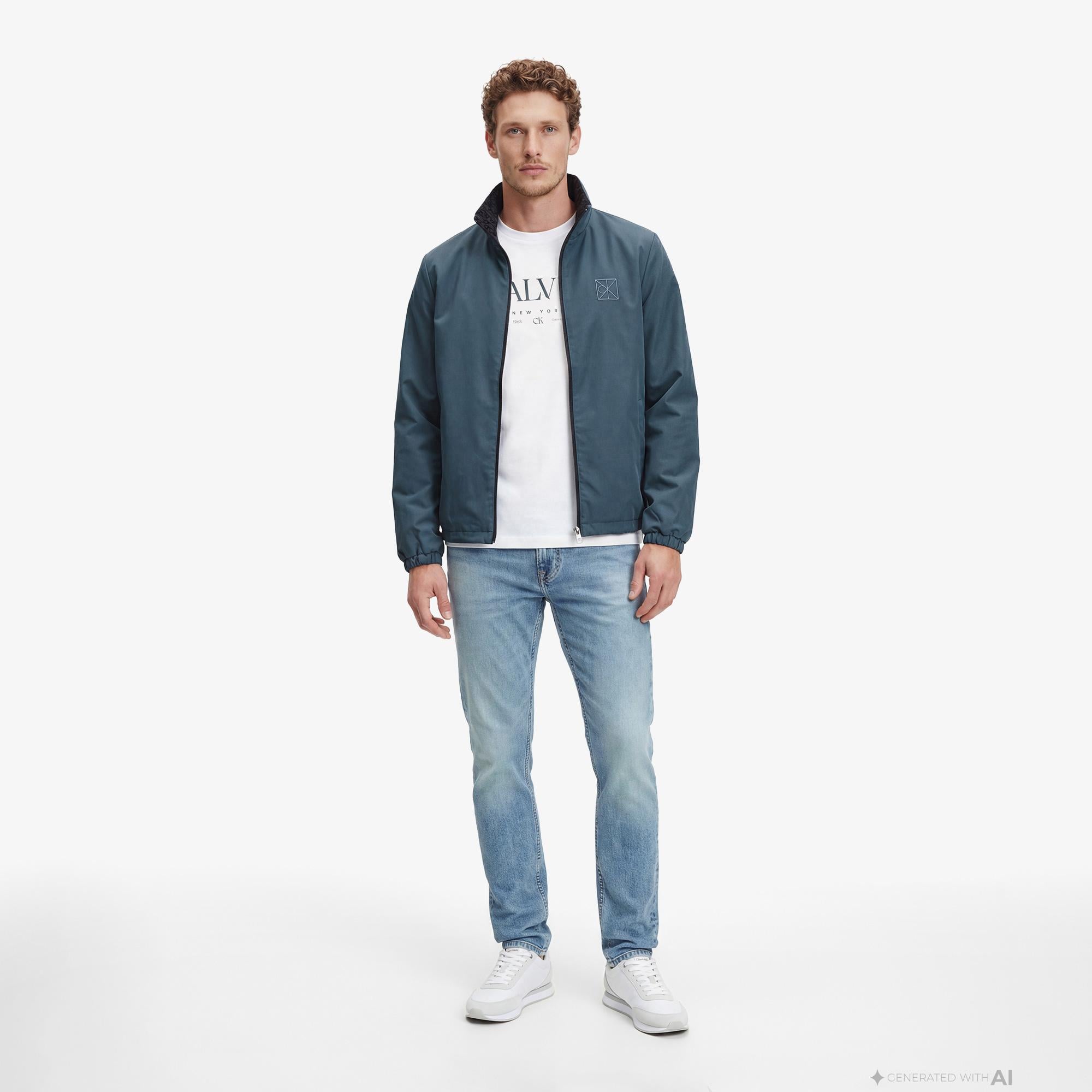 Calvin Klein Slim Taper Dispatcher Erkek Mavi Jean