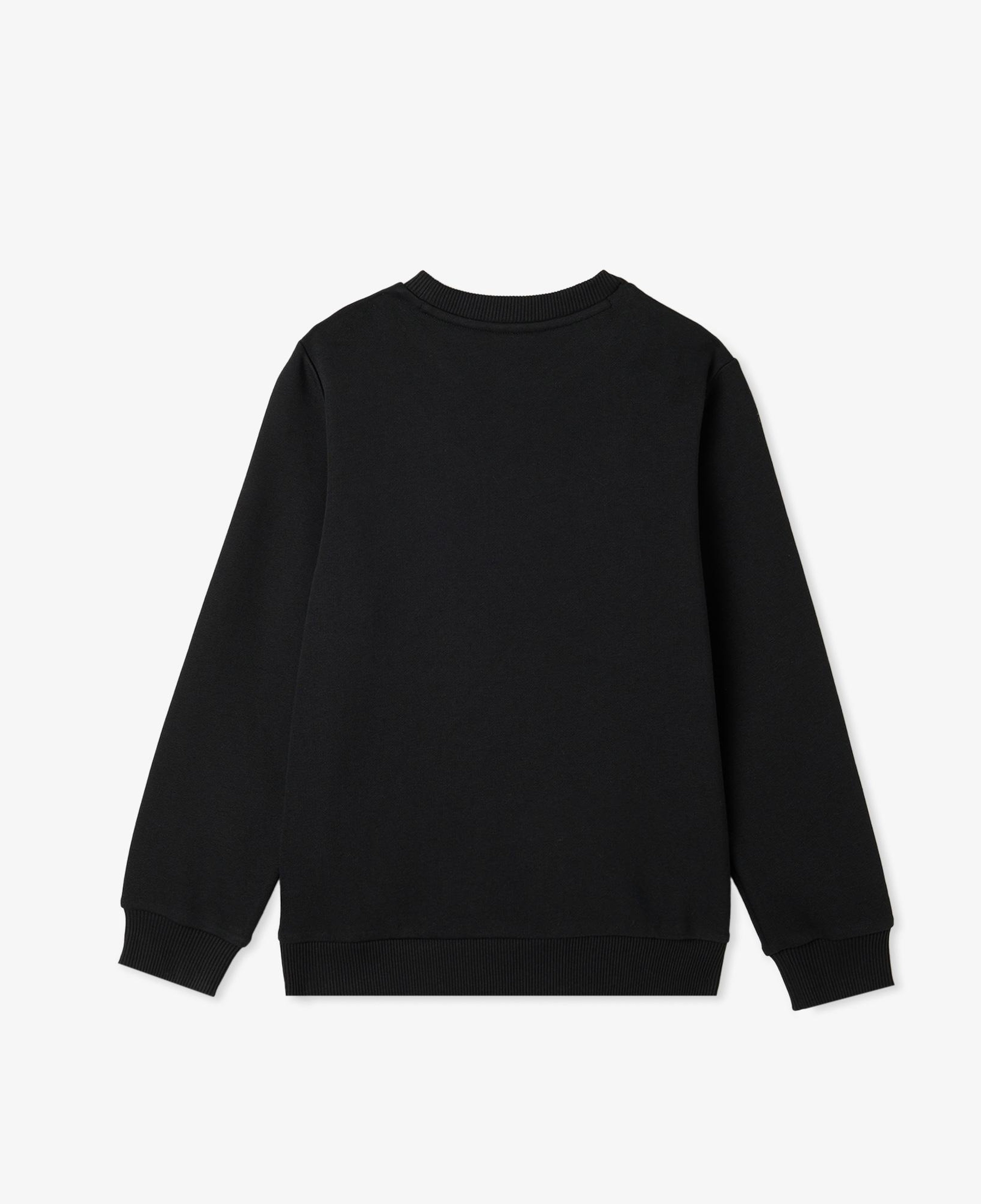 Çocuk Bisiklet Yaka Siyah Sweatshirt