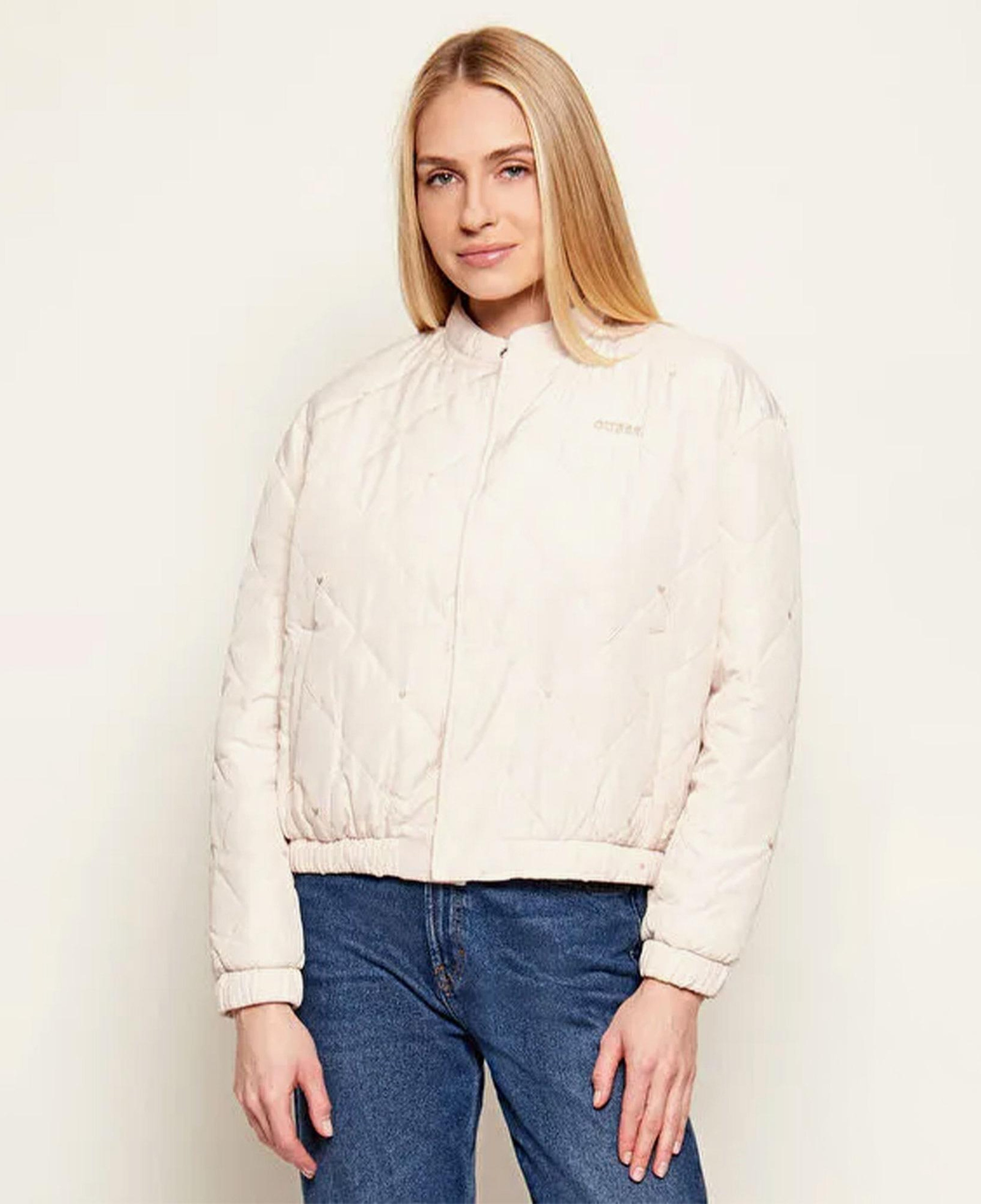 Guess Cecilia Aktif Kadın Krem Rengi Mont