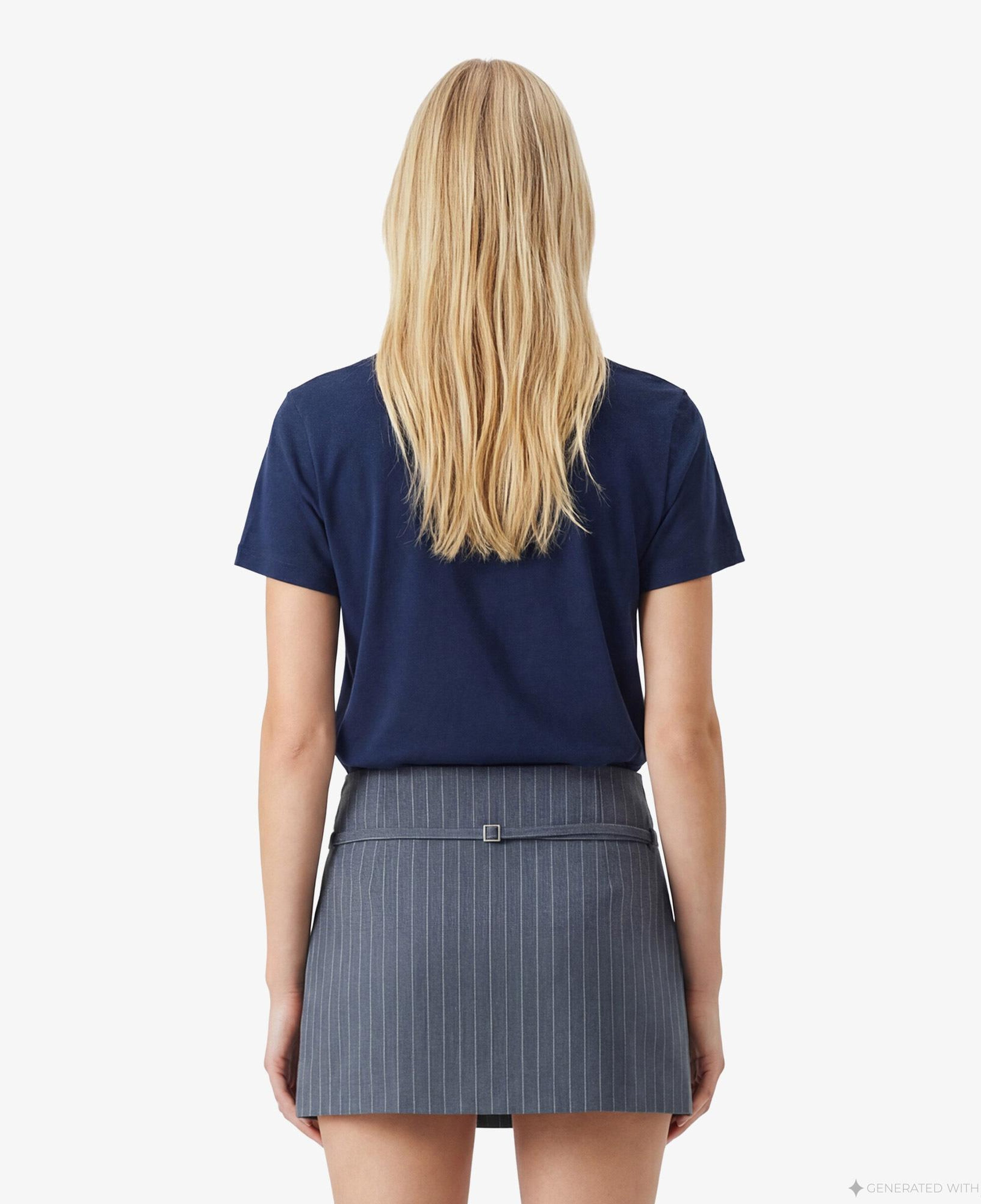 Guess Sonia Aktif Modal Karışımlı Slim Fit Kadın Mavi T-Shirt