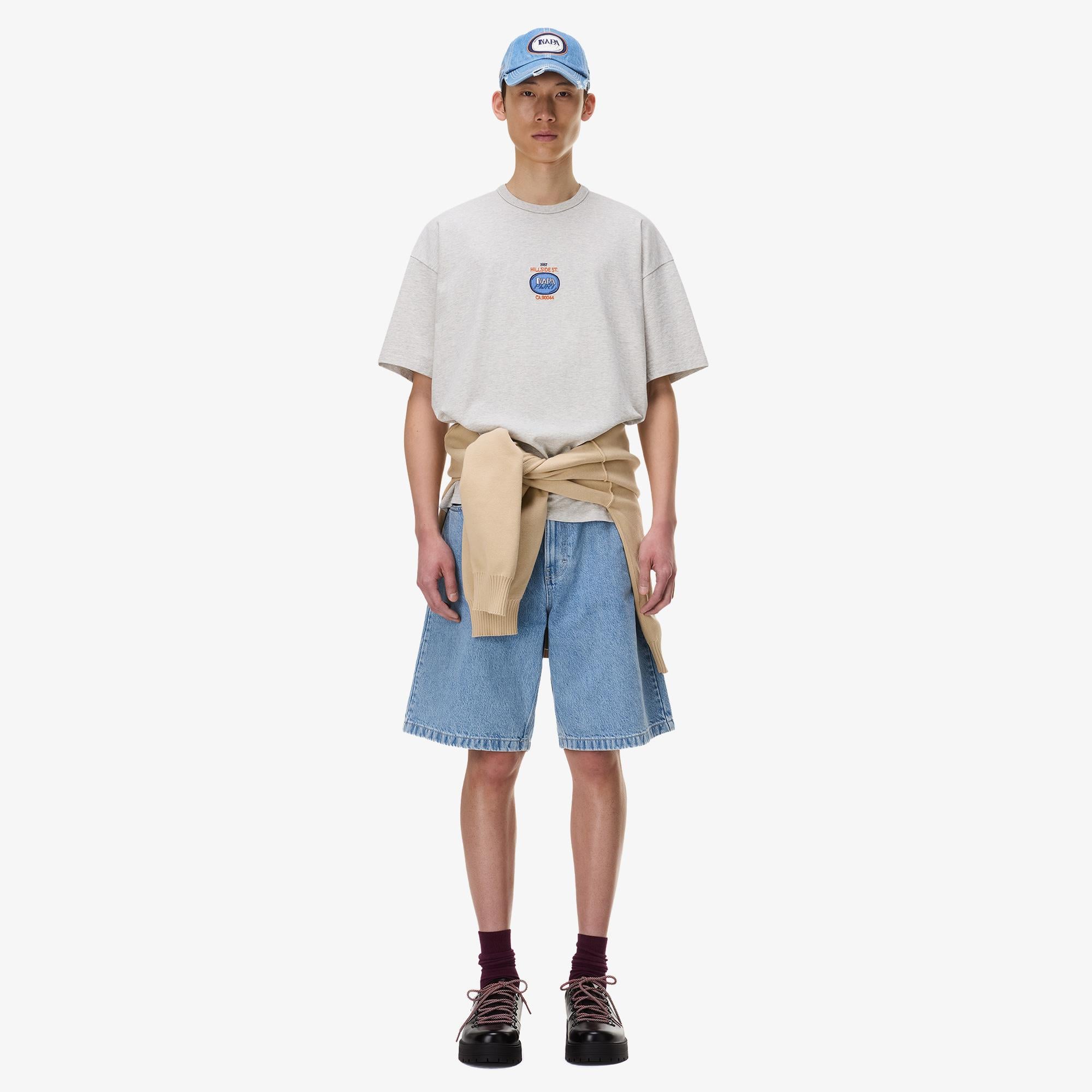 Napapijri S-Krous Erkek Gri T-Shirt