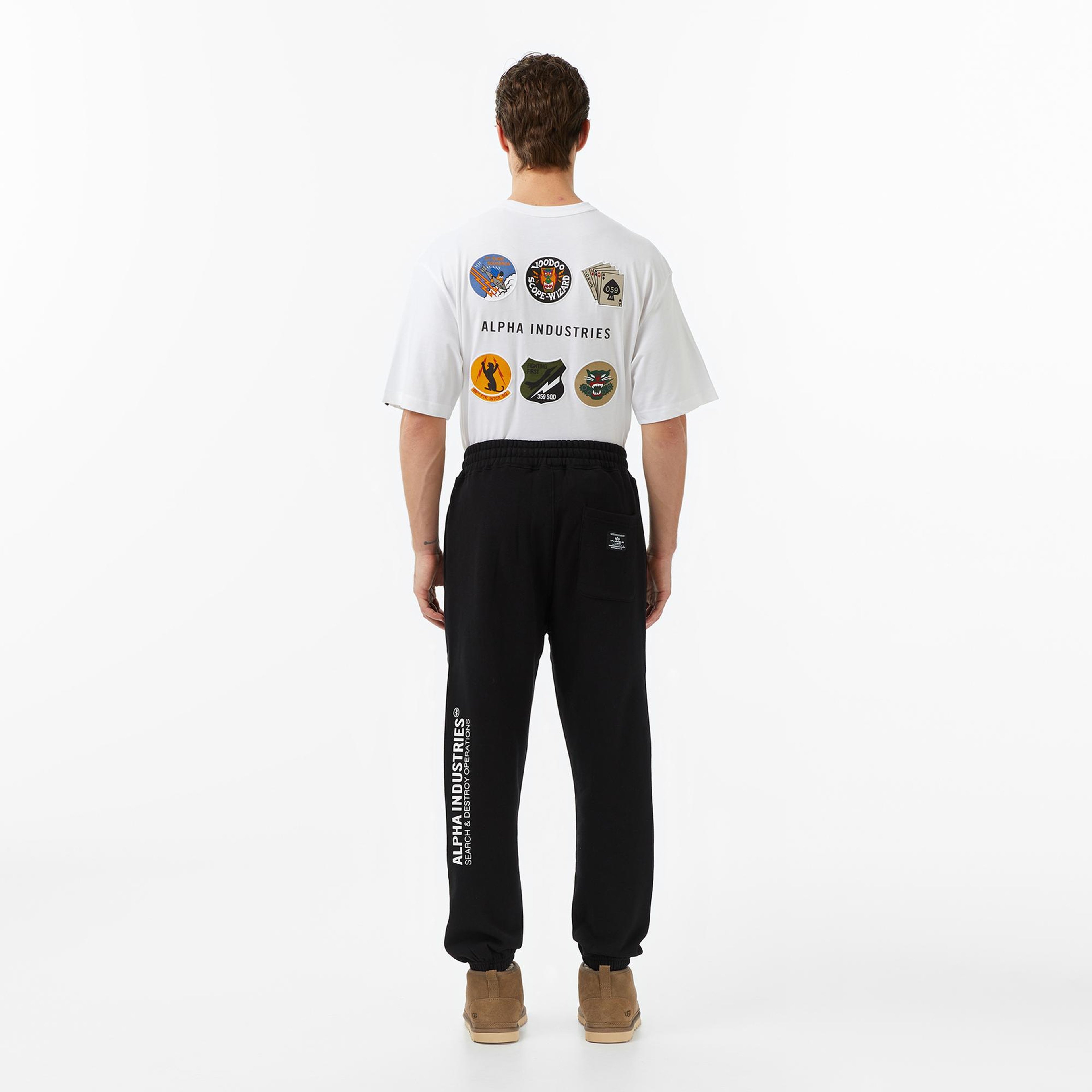 Alpha Industries Uniform Relaxed Fit Erkek Siyah Eşofman Altı