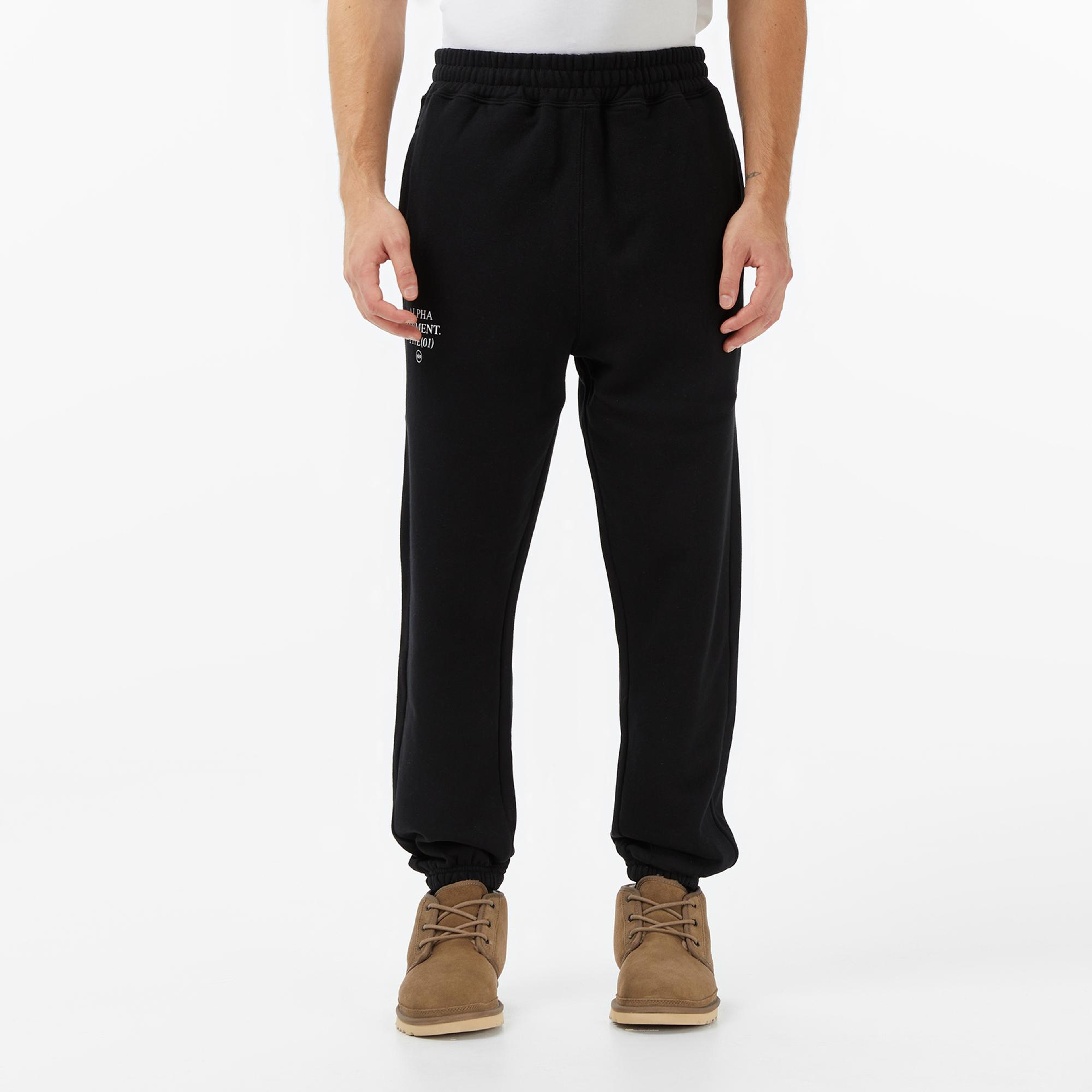 Alpha Industries Uniform Relaxed Fit Erkek Siyah Eşofman Altı