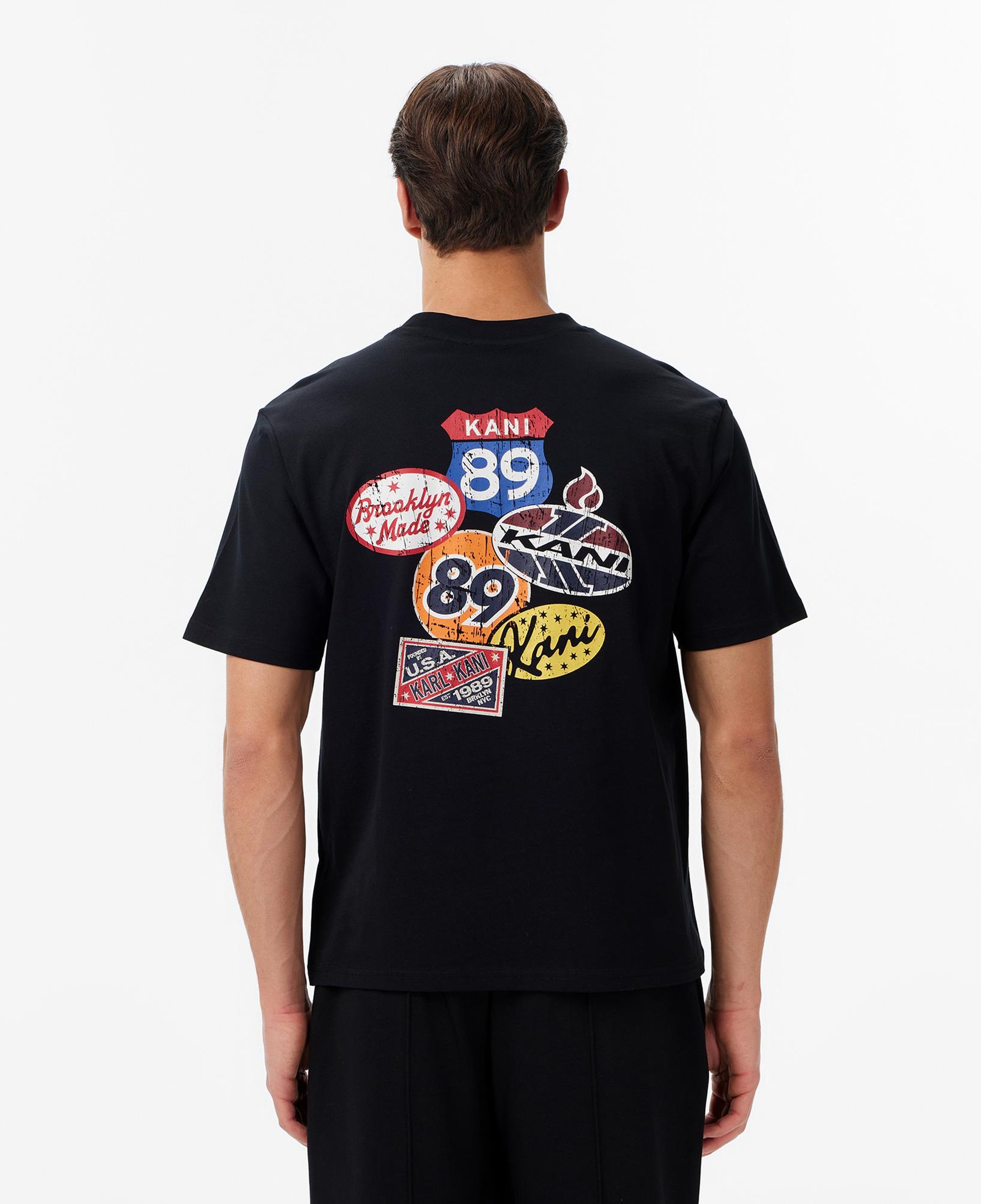 Karl Kani Retro Patch Print Erkek Siyah T-Shirt