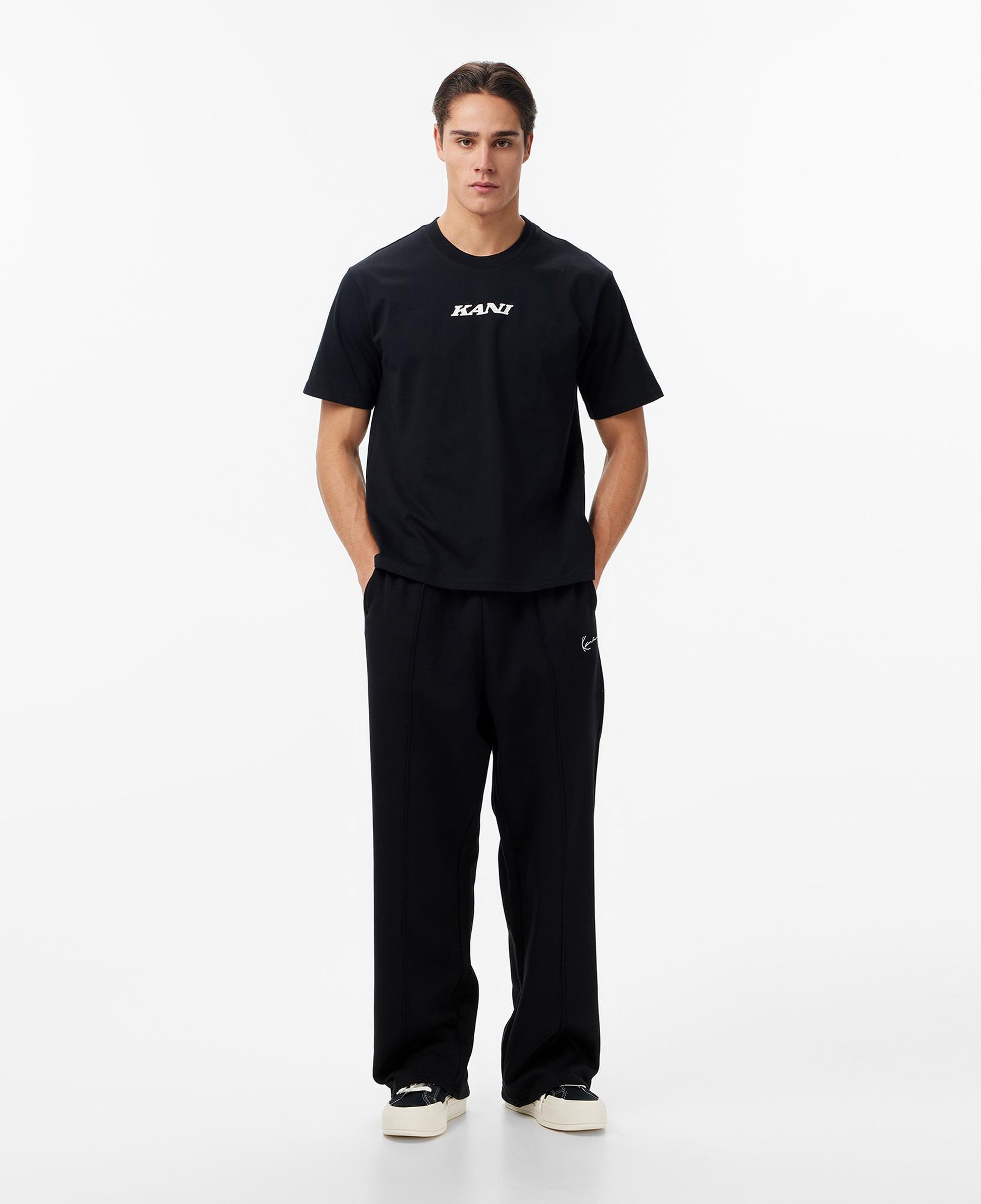 Karl Kani Retro Patch Print Erkek Siyah T-Shirt