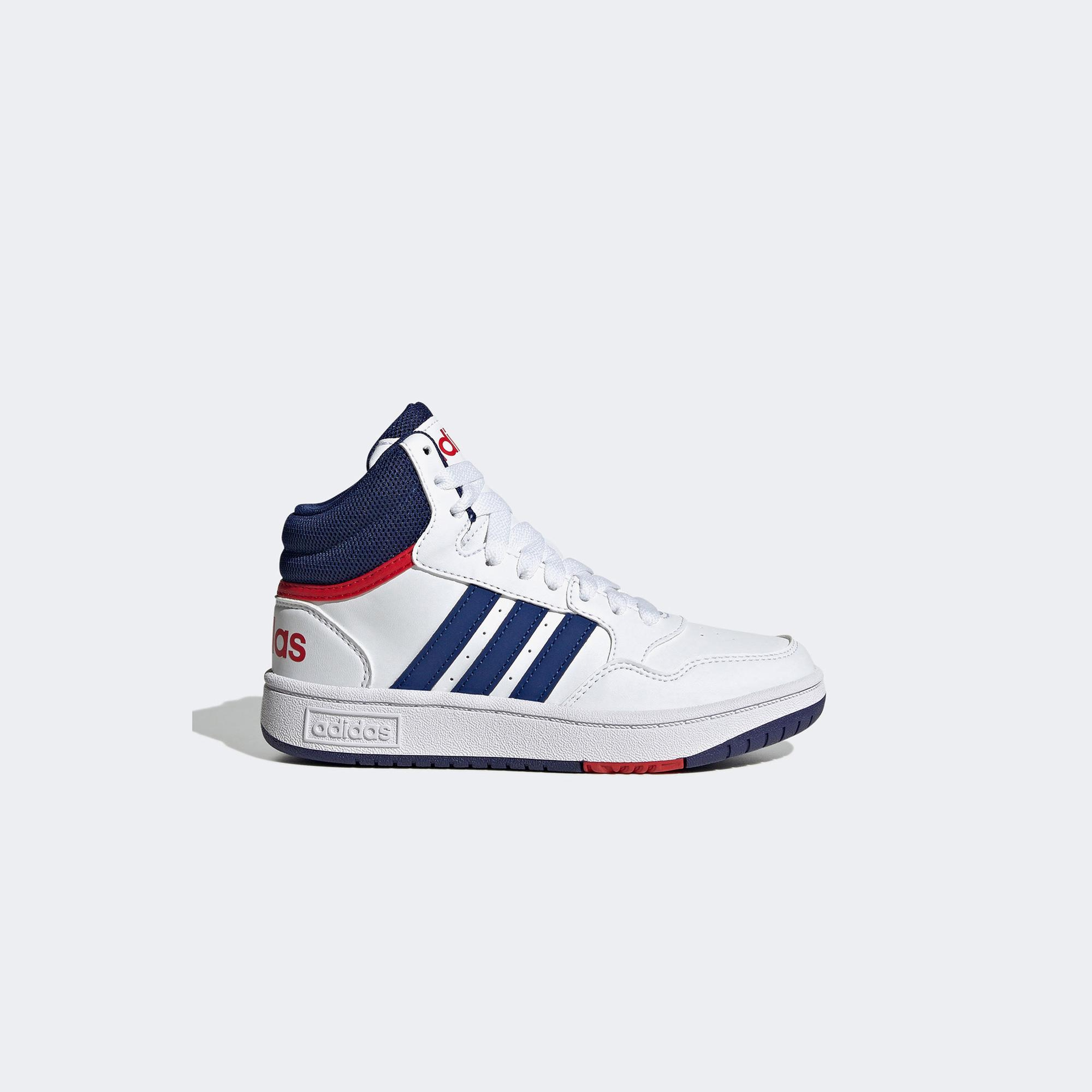 adidas Sportswear Hoops 3.0 Mid Çocuk Beyaz Spor Ayakkabı