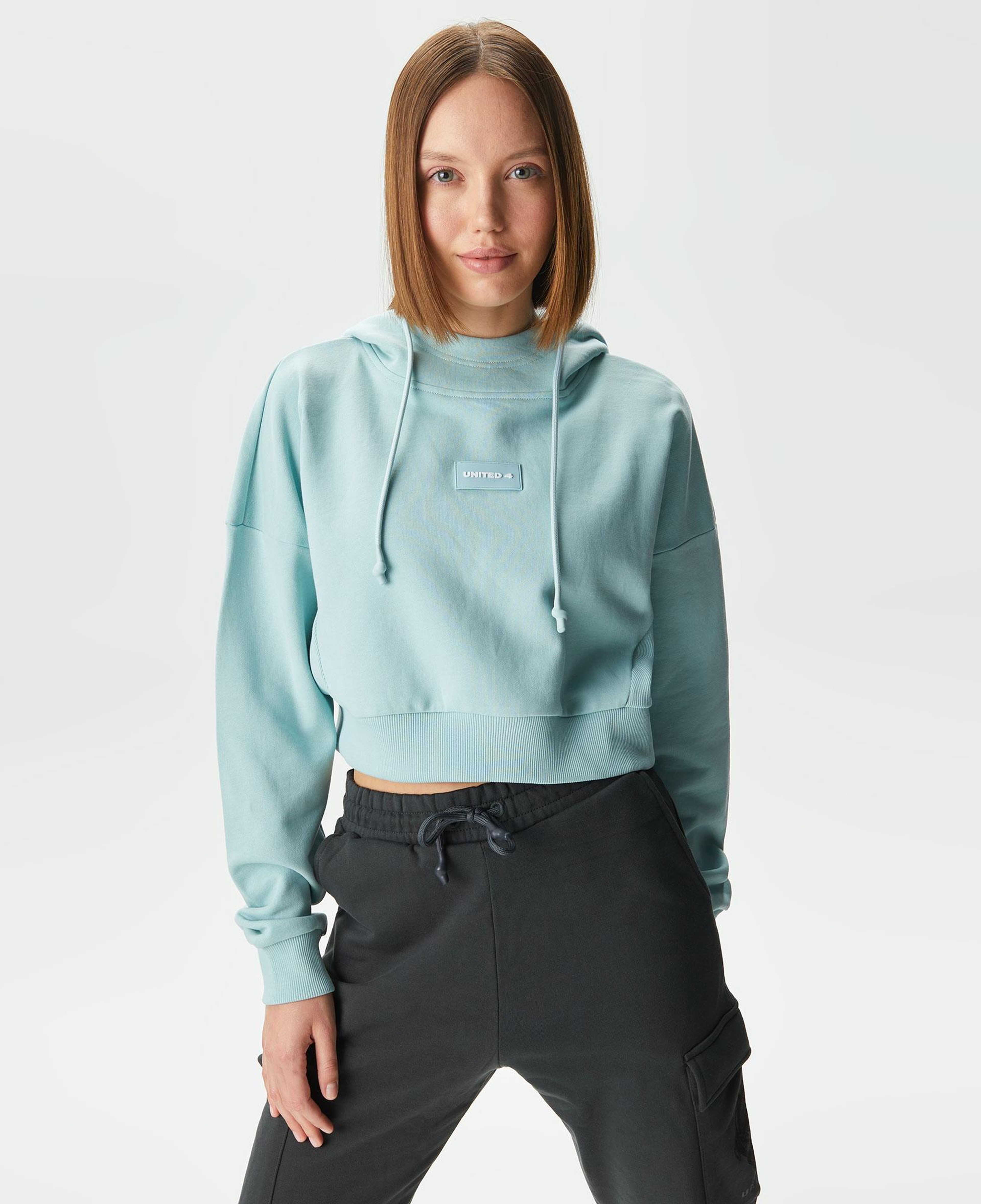 UNITED4 Classic Kadın Yeşil Hoodie