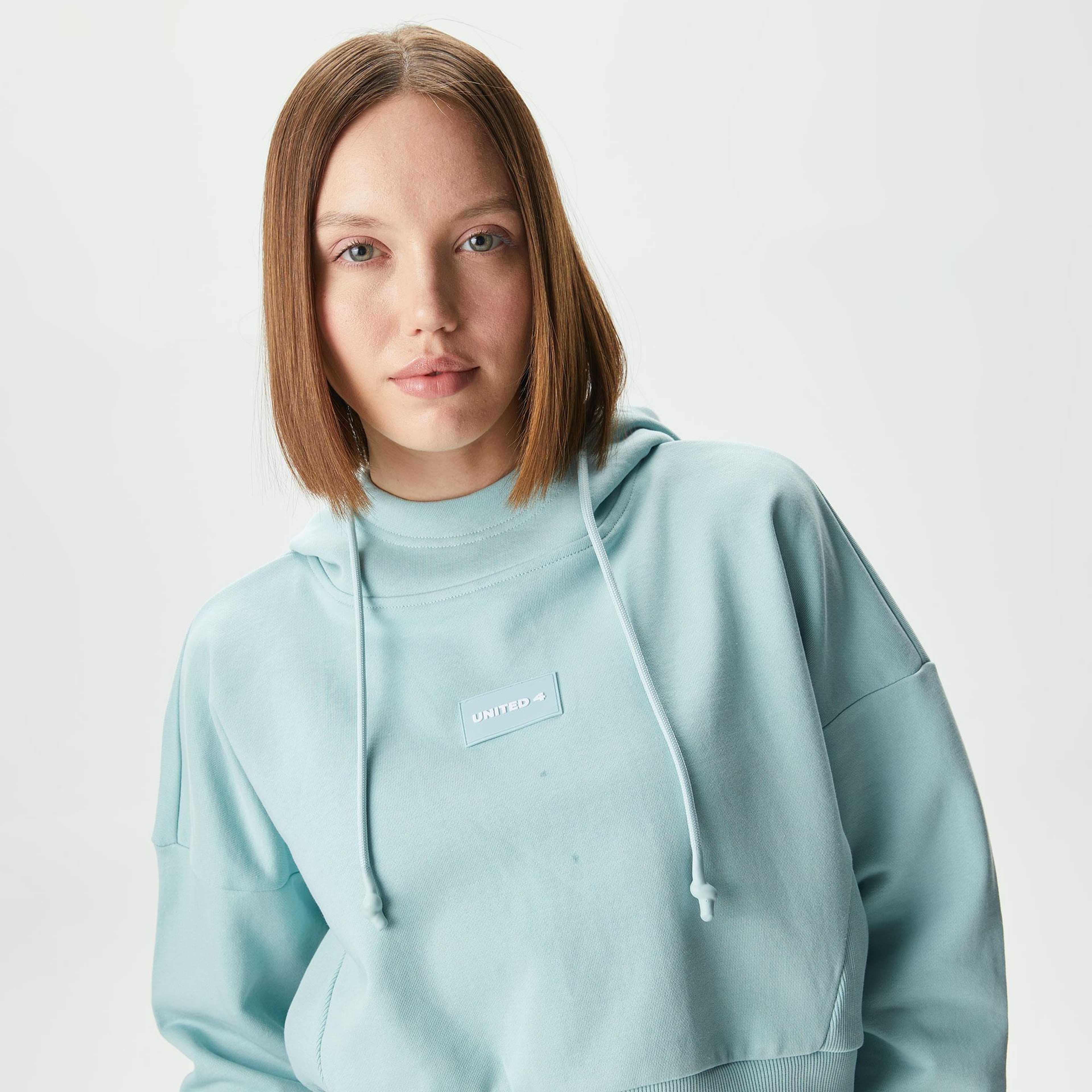 UNITED4 Classic Kadın Yeşil Hoodie