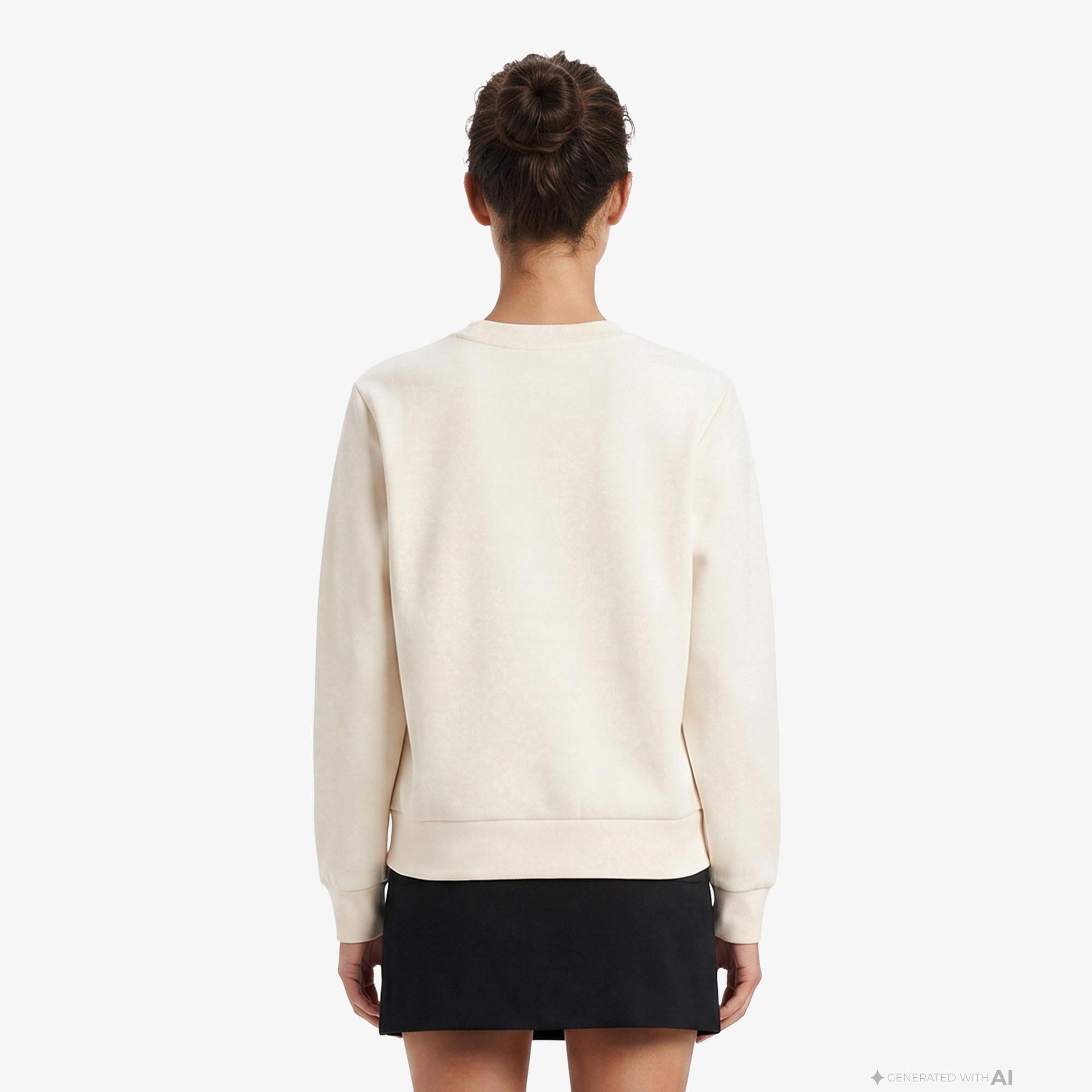 Guess Kadın Krem Sweatshirt