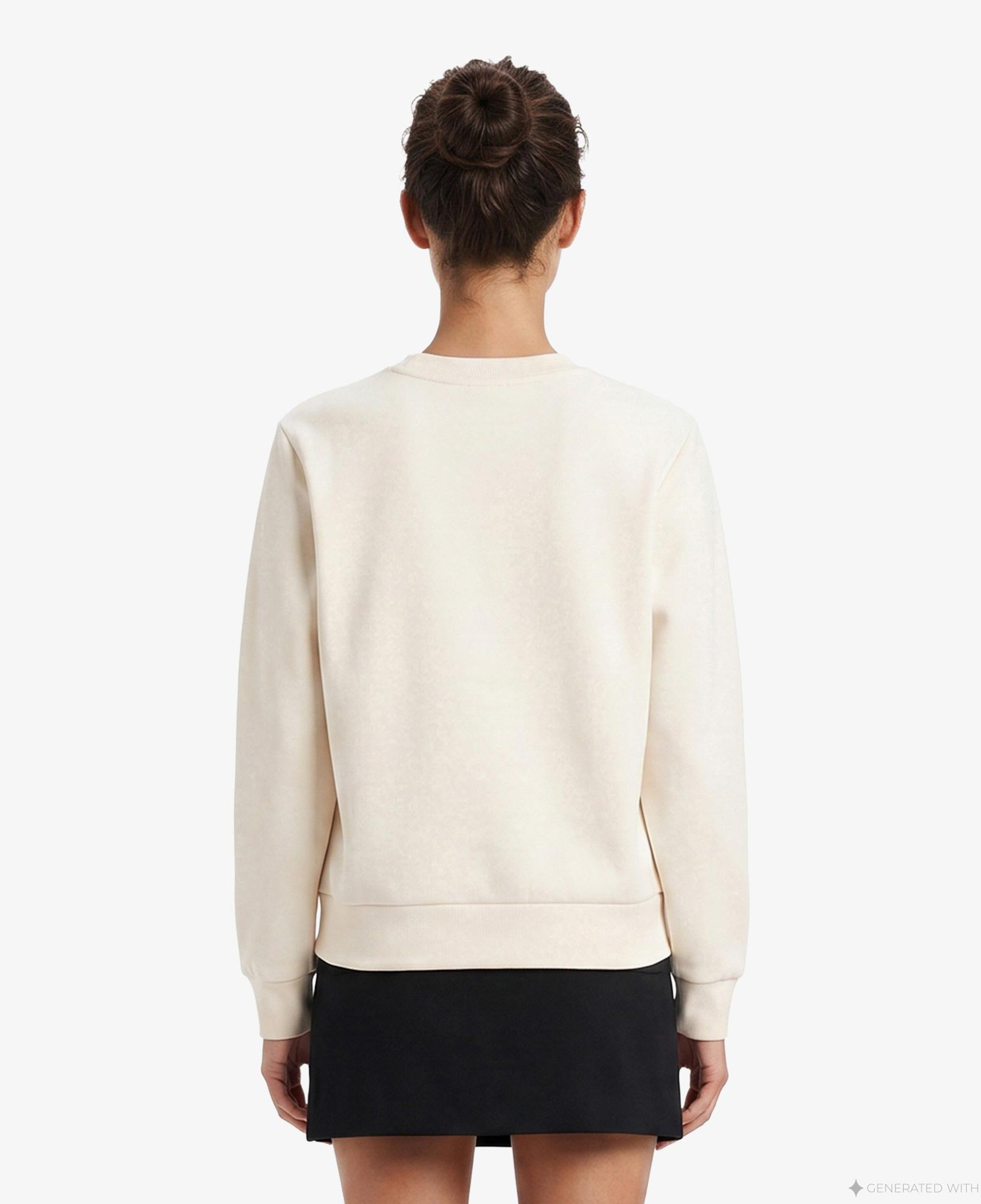 Guess Kadın Krem Sweatshirt