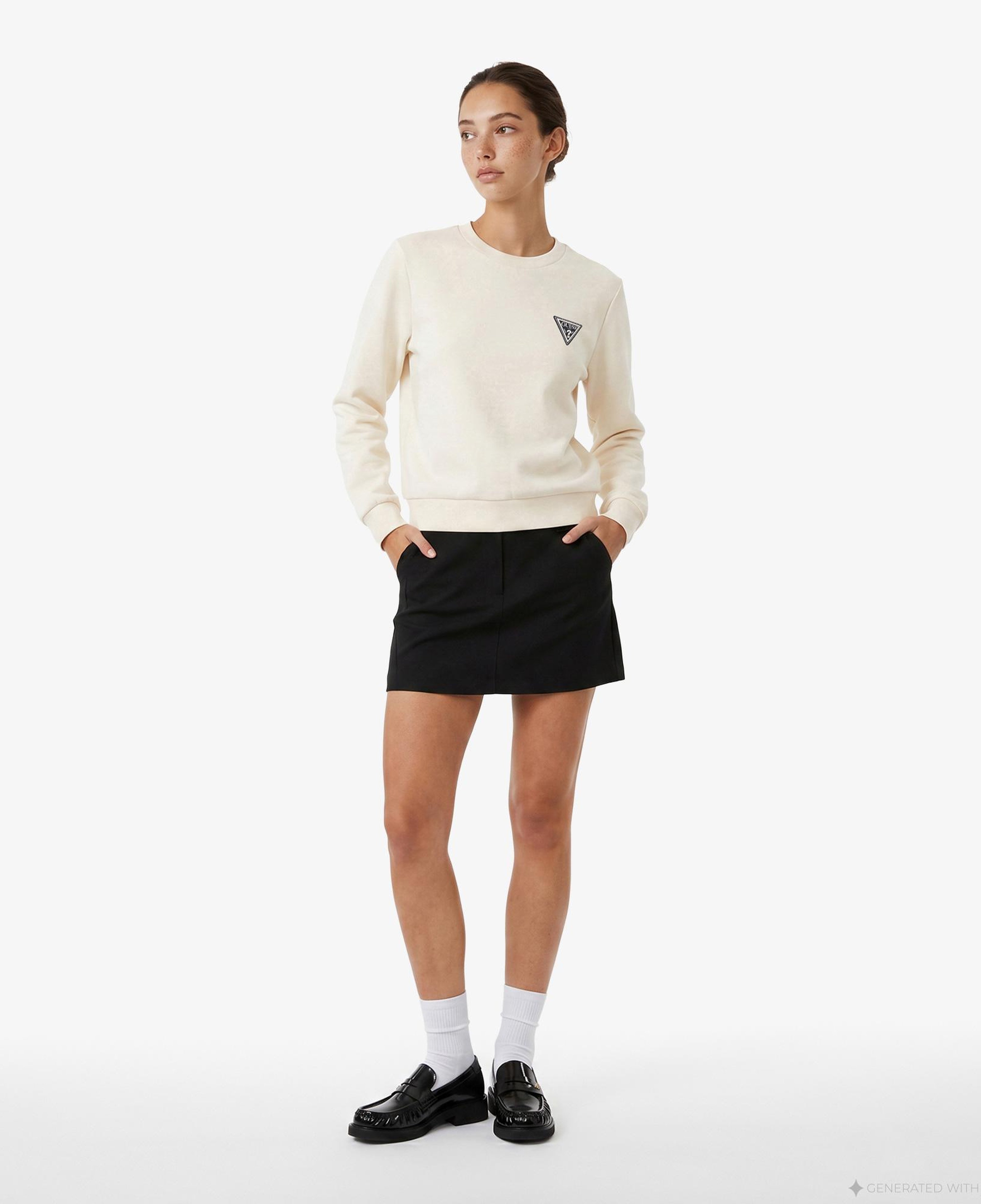 Guess Kadın Krem Sweatshirt