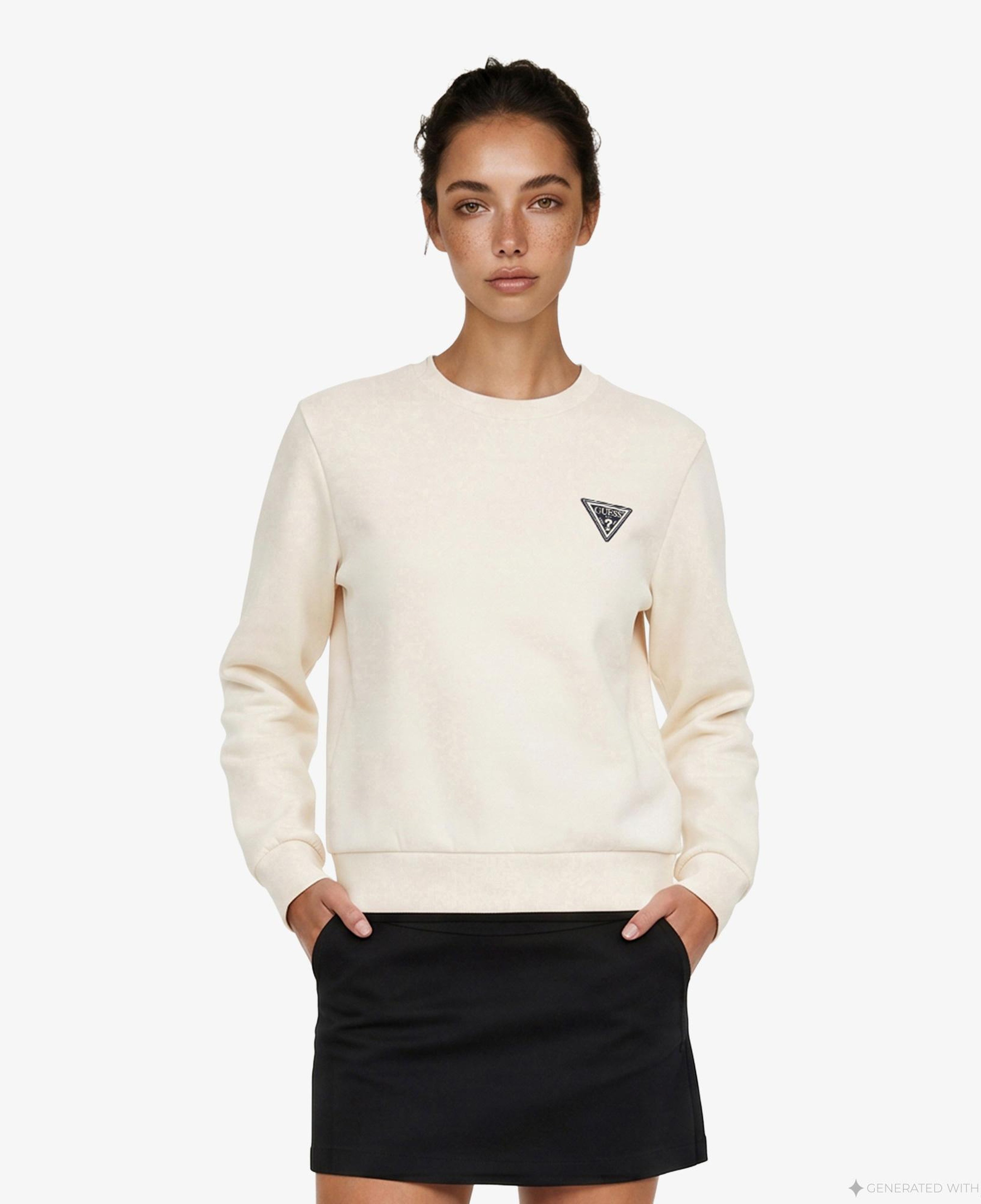 Guess Kadın Krem Sweatshirt