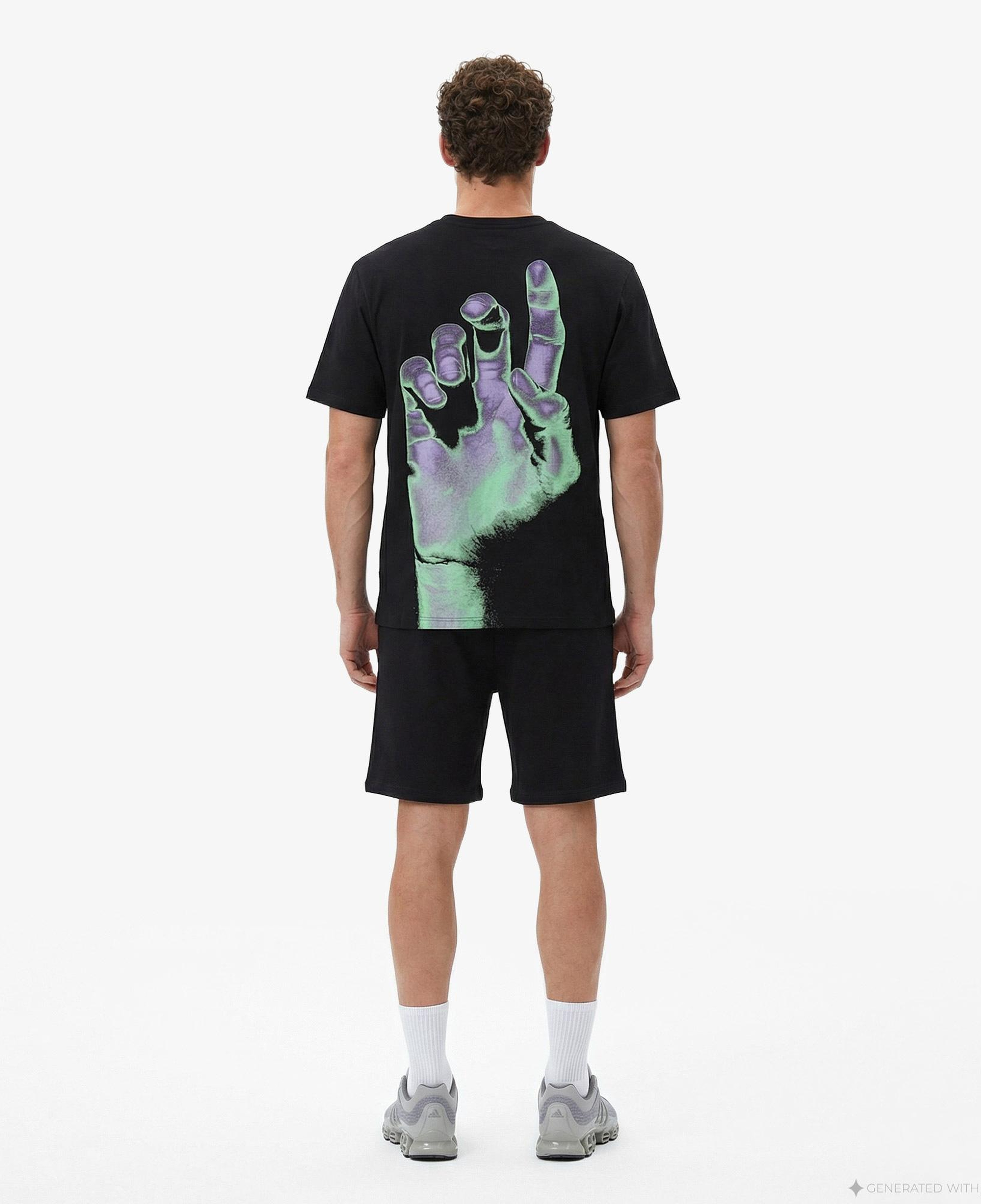 Les Benjamins 006 Unisex Siyah Oversized T-Shirt