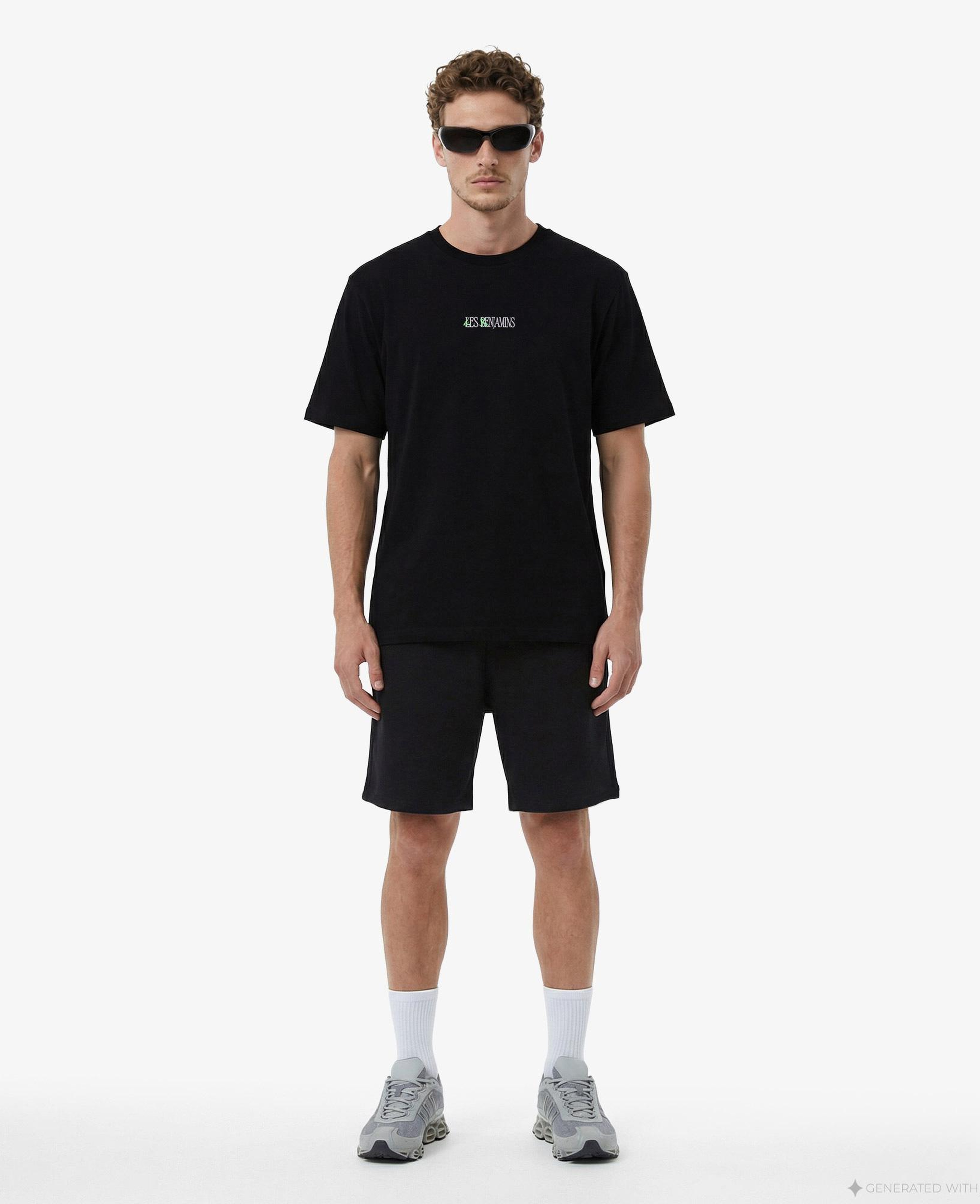 Les Benjamins 006 Unisex Siyah Oversized T-Shirt