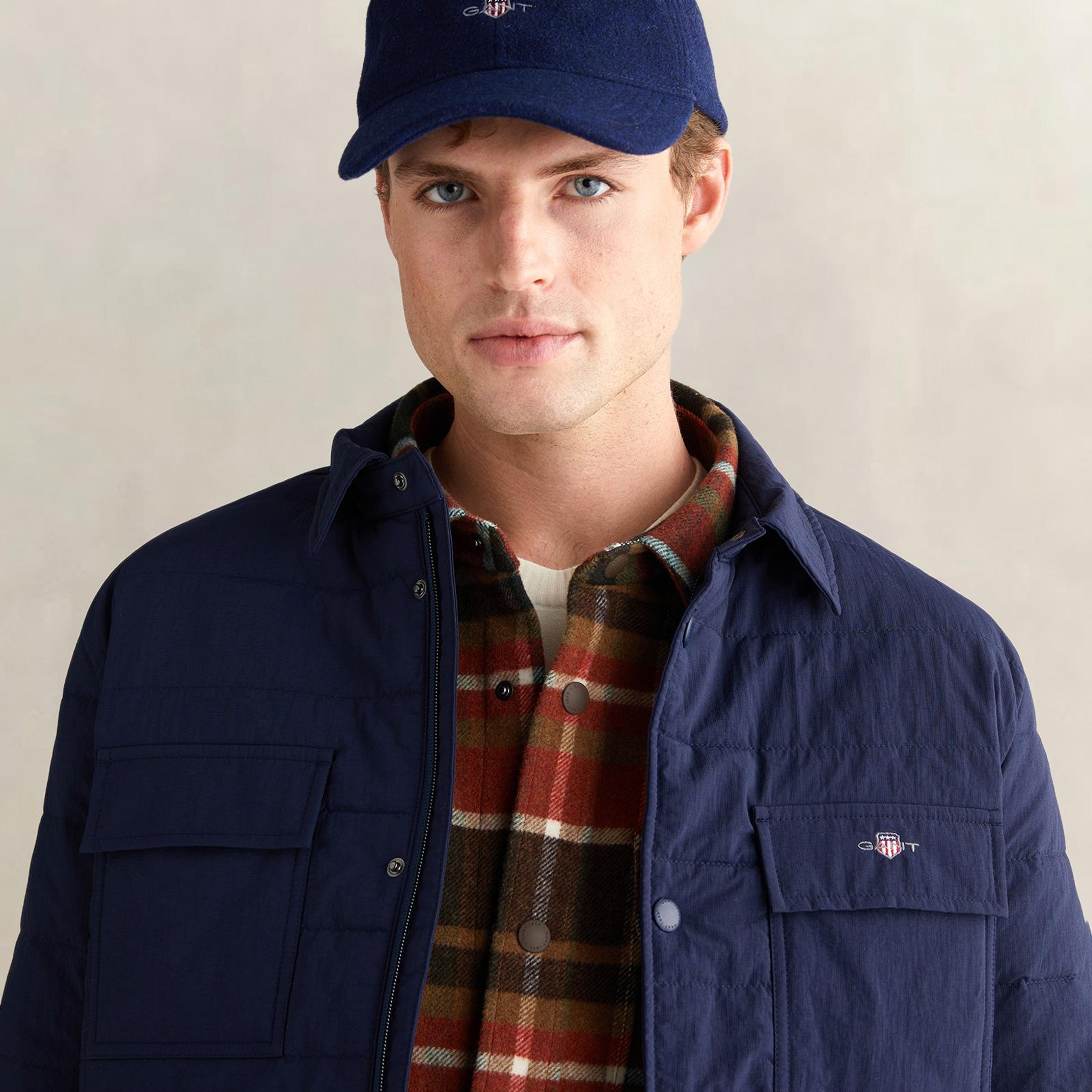 GANT Erkek Lacivert Standart Fit Ceket