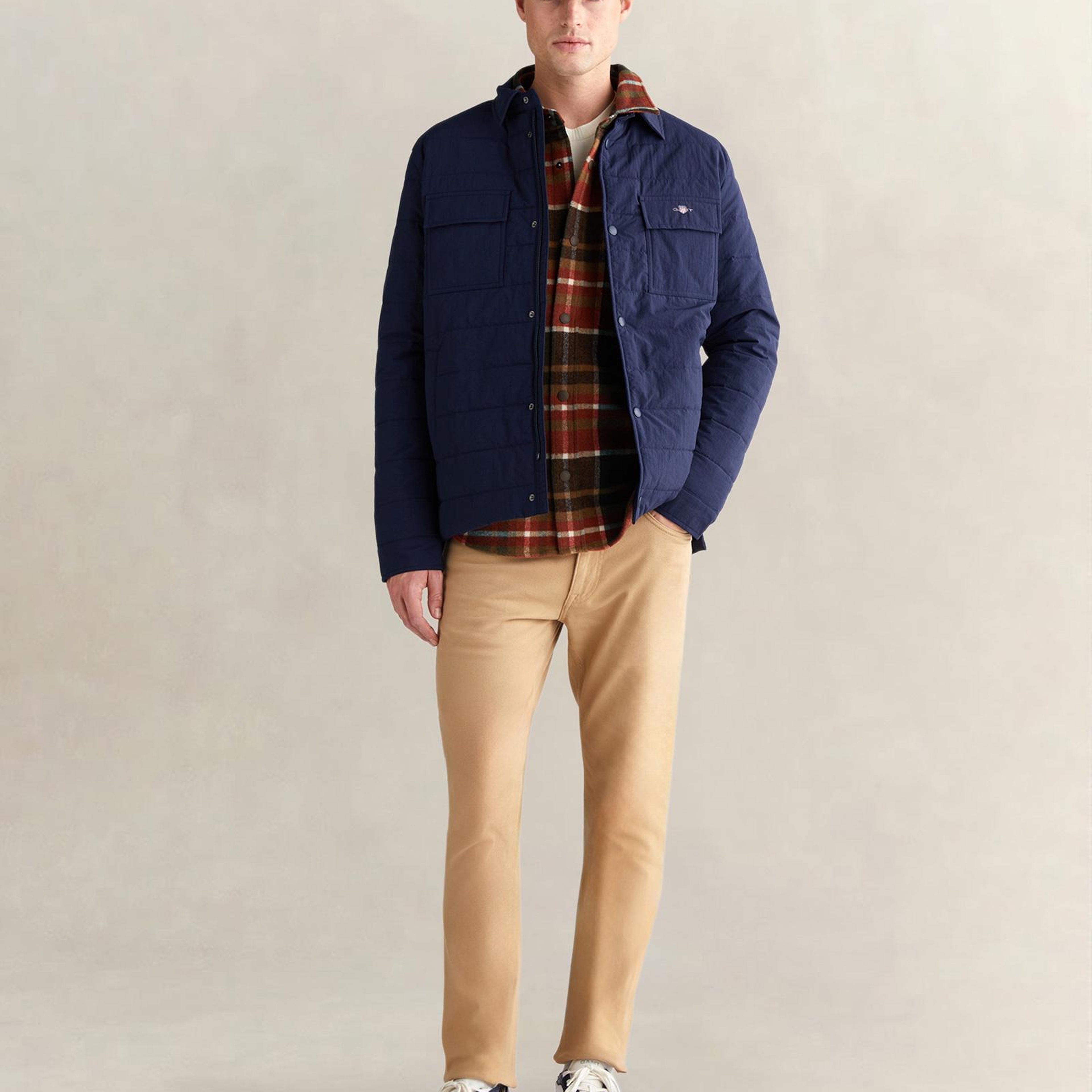 GANT Erkek Lacivert Standart Fit Ceket