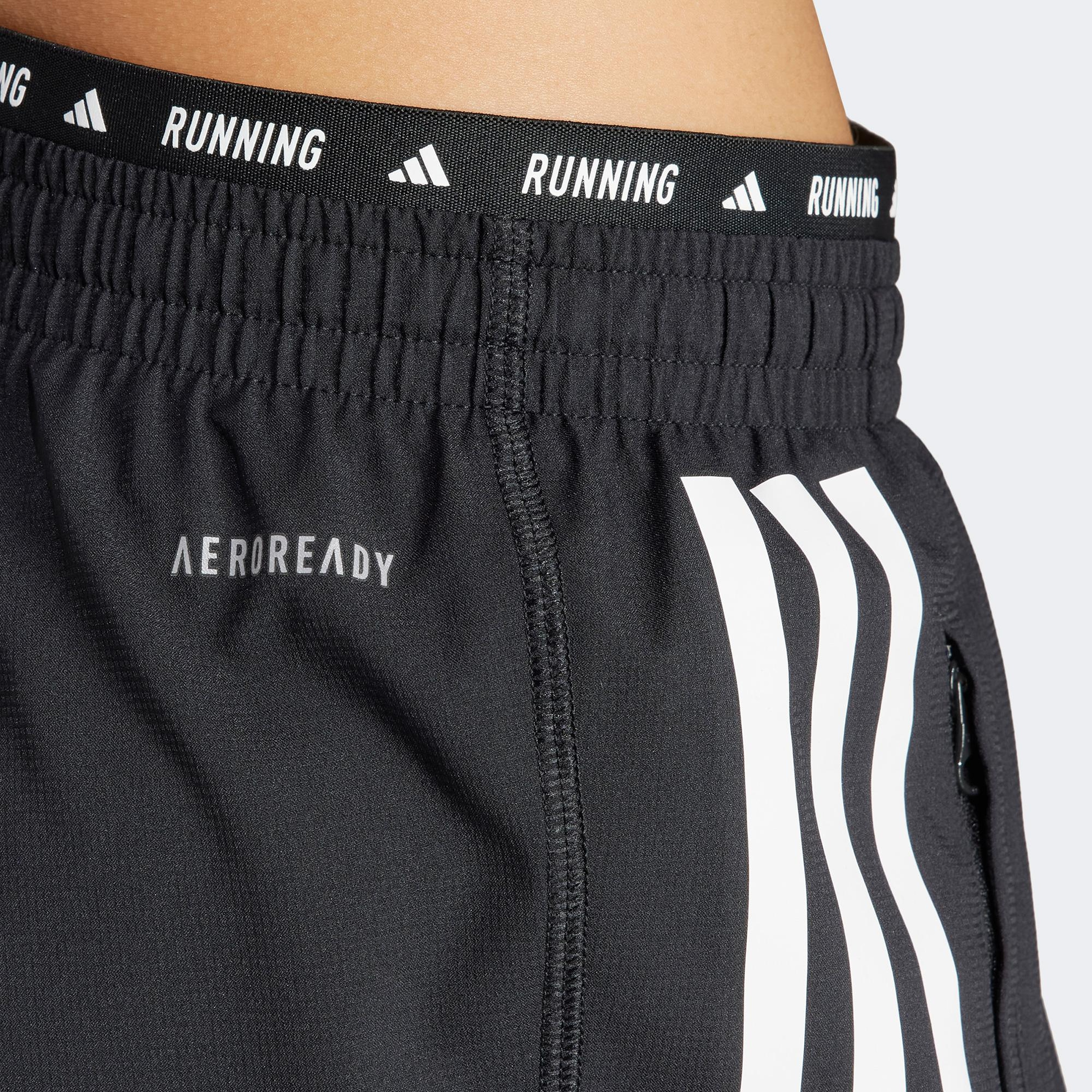 adidas Own the Run 3-Stripes Kadın Siyah Eşofman Altı