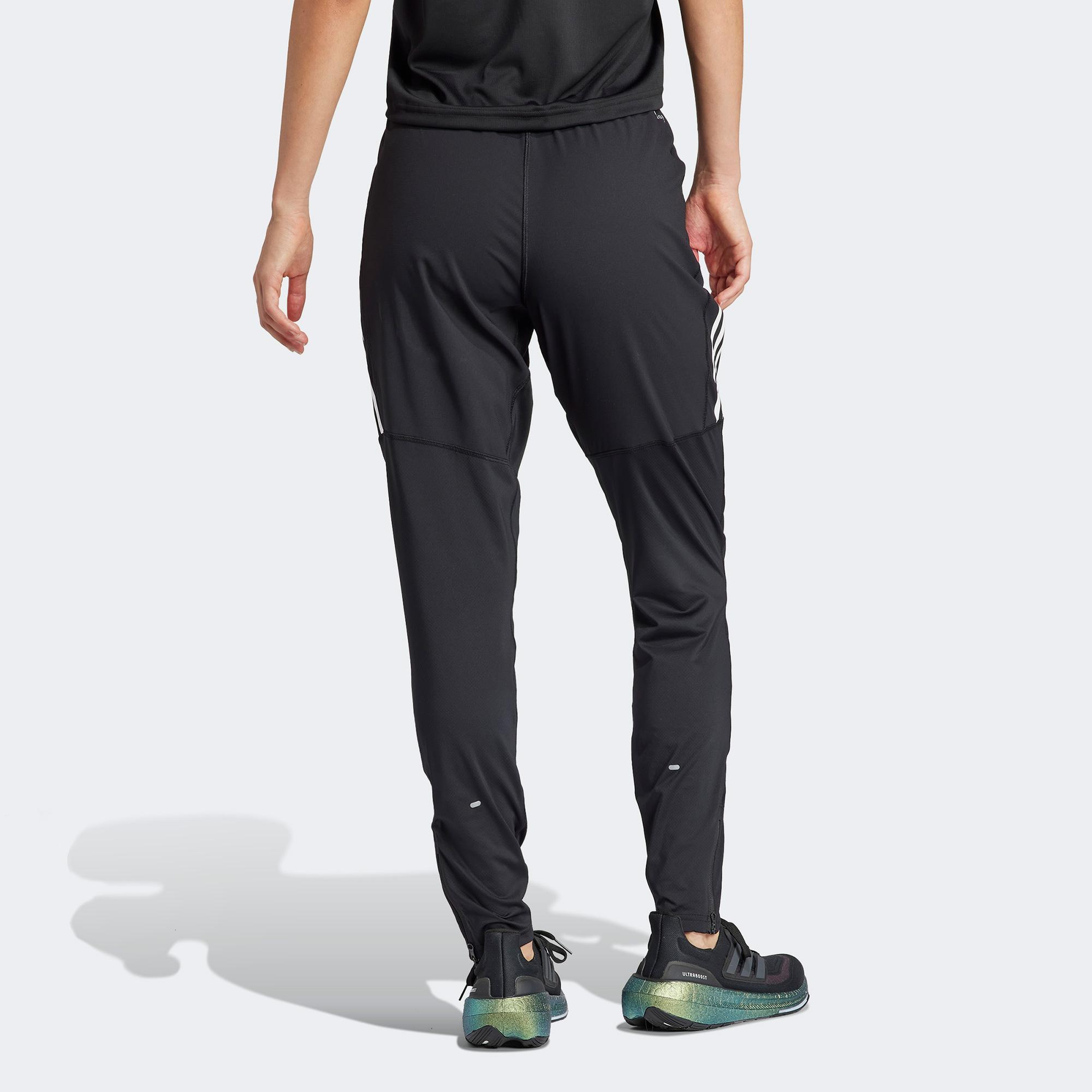adidas Own the Run 3-Stripes Kadın Siyah Eşofman Altı