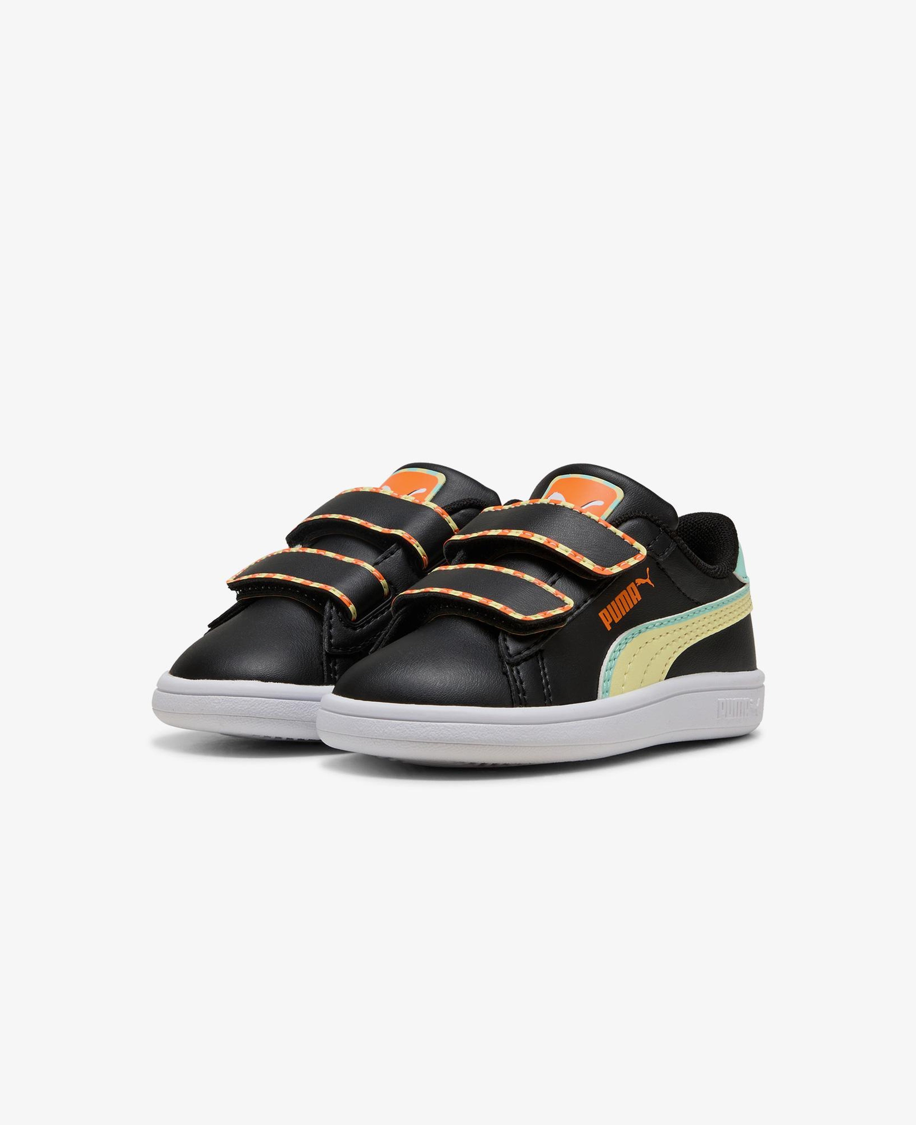 Puma Smash 3.0 Playdate Bebek Siyah Spor Ayakkabı