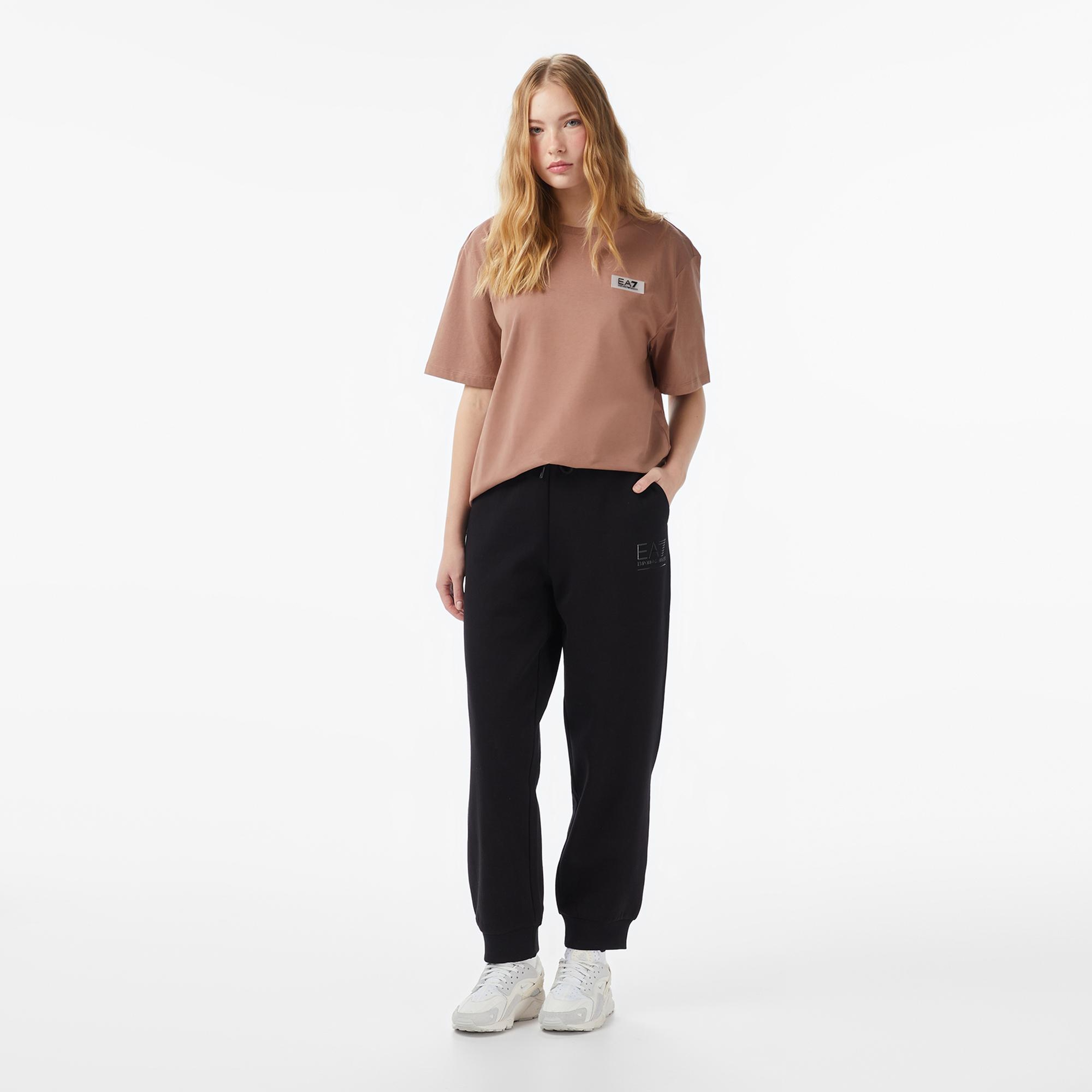 Emporio Armani Contemporary Sport Kadın Kahverengi T-Shirt