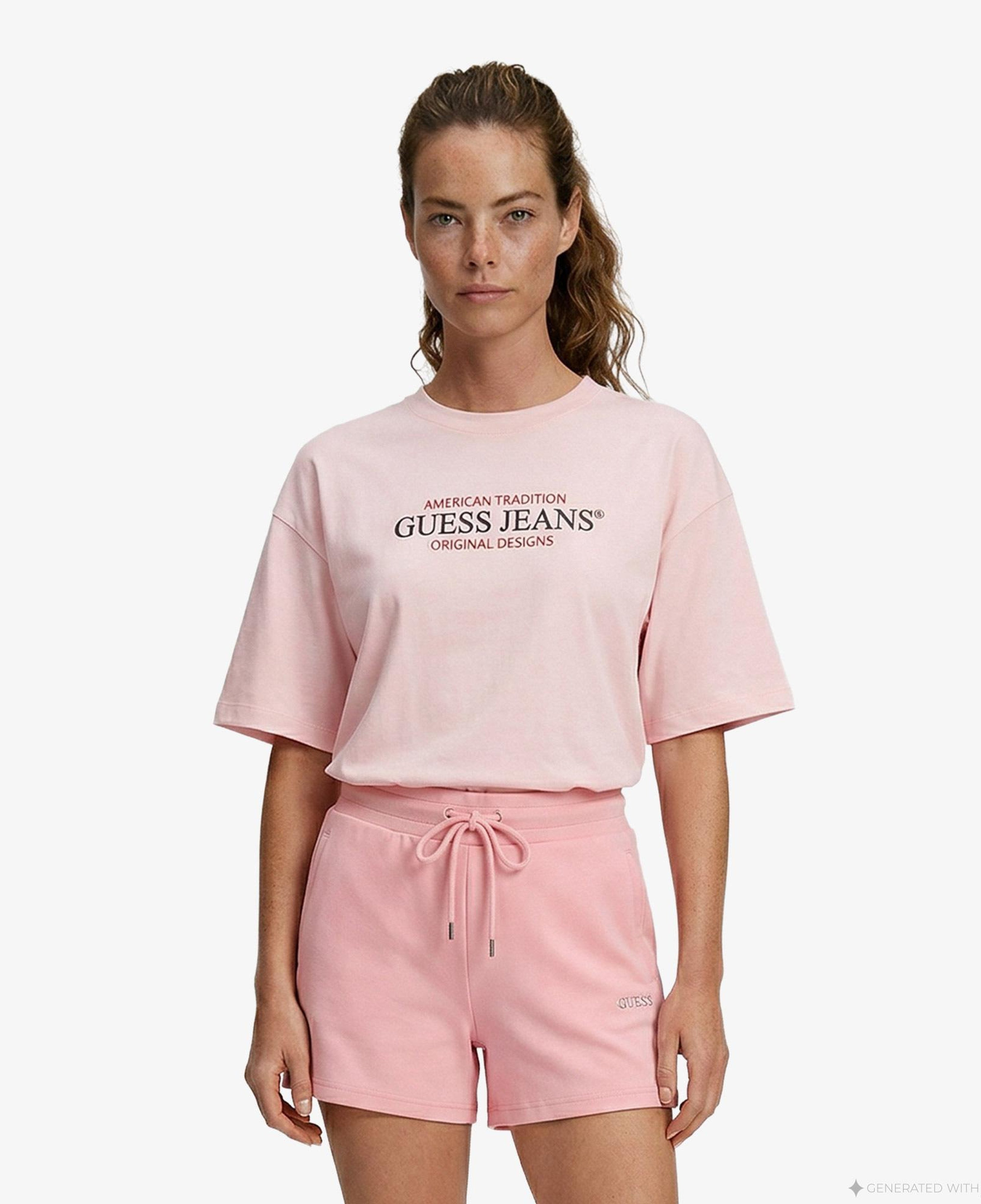 Guess Nat Aktif Scuba Regular Fit Kadın Pembe Şort