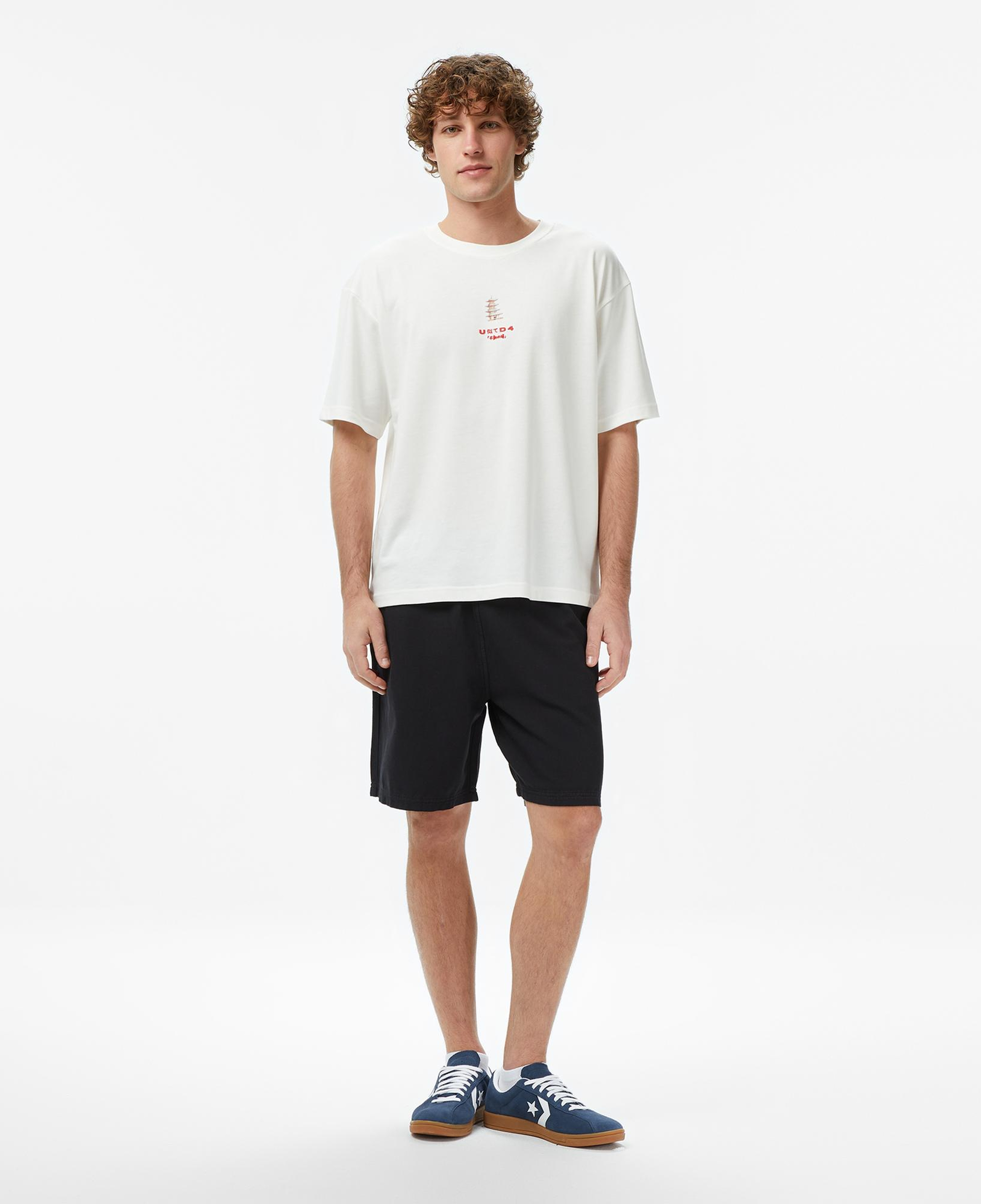 UNITED4 Regular Fit Erkek Siyah Şort