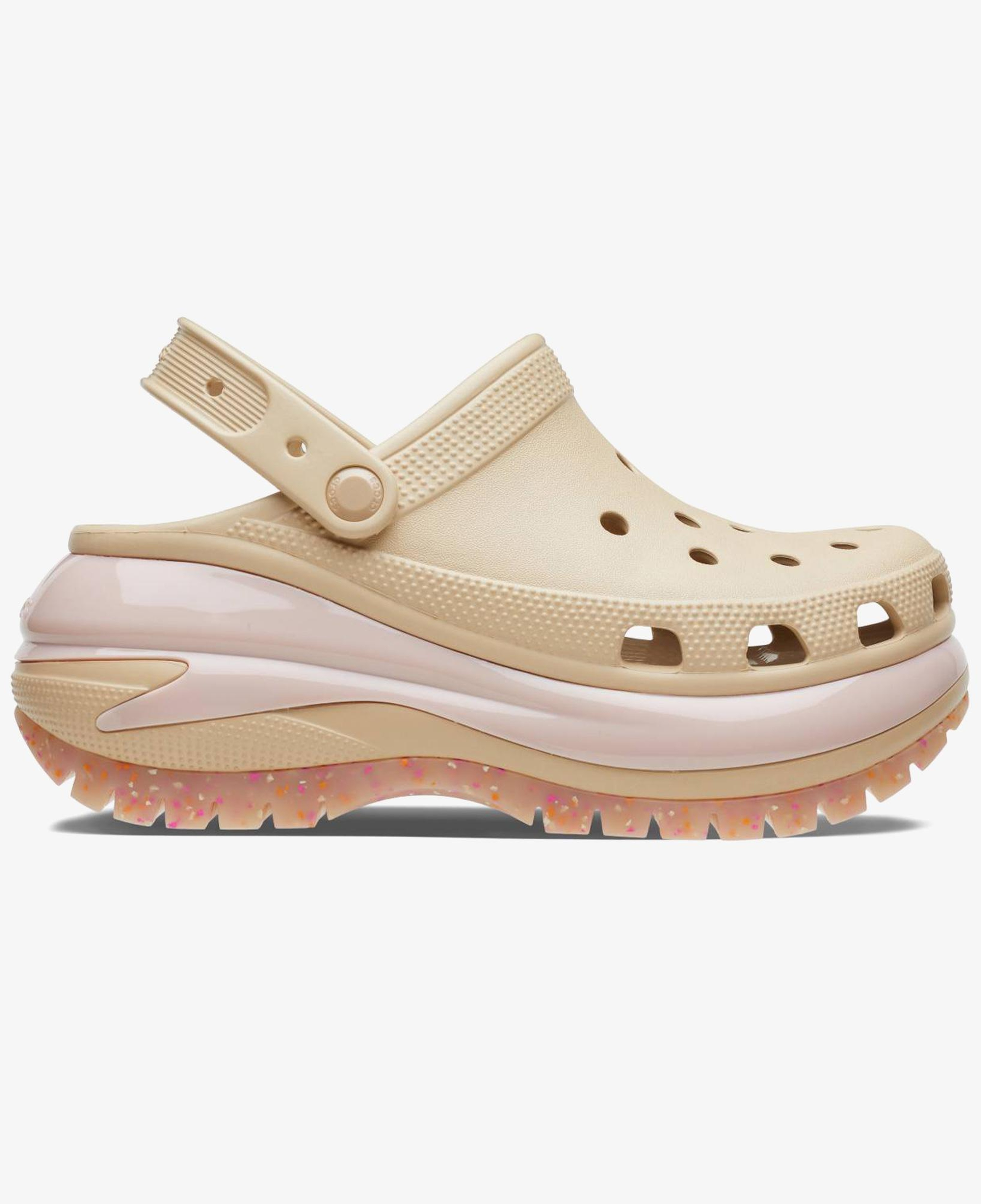 Crocs Classic Mega Crush  Kadın Bej Terlik