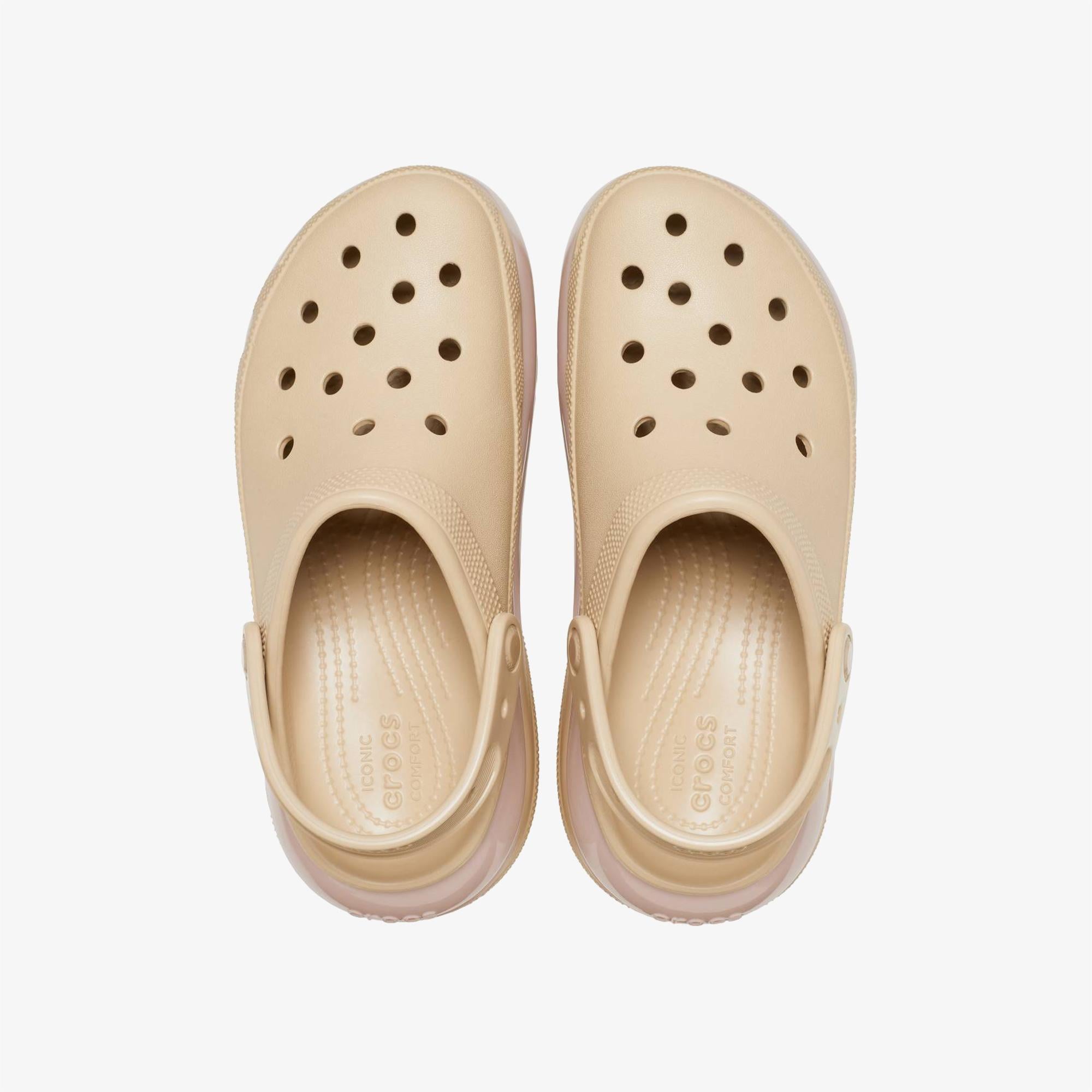 Crocs Classic Mega Crush Kadın Bej Terlik