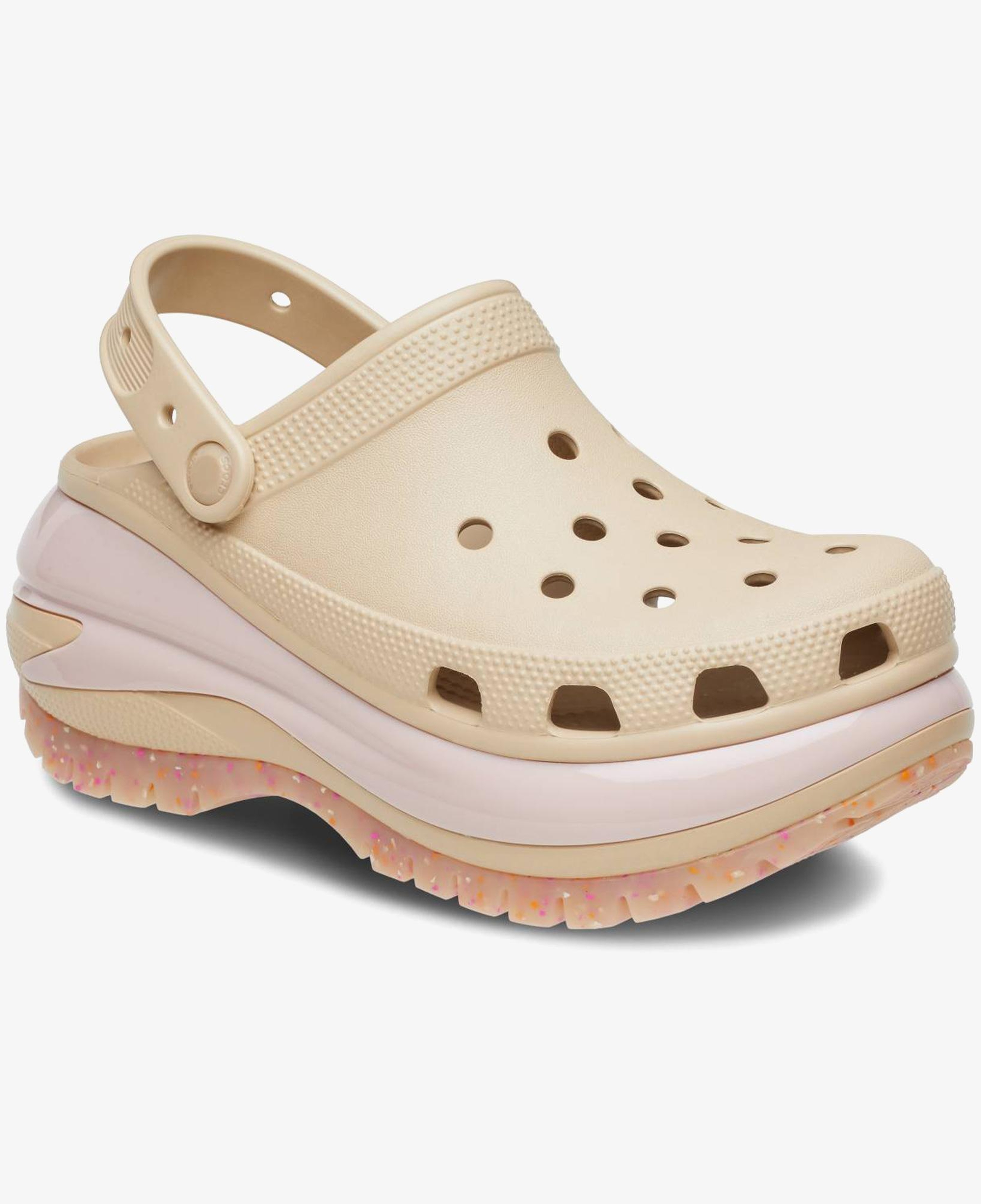 Crocs Classic Mega Crush  Kadın Bej Terlik
