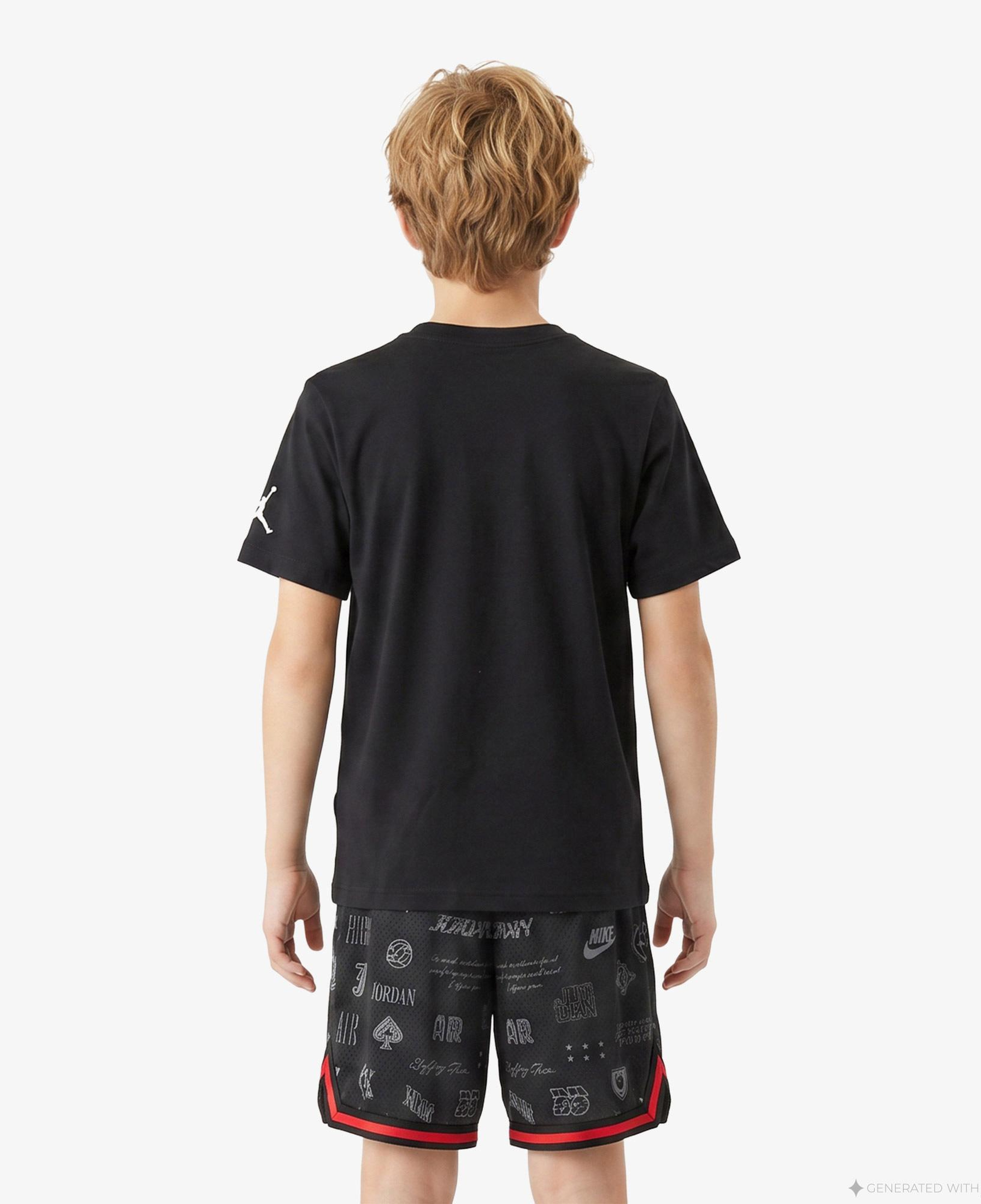 Jordan Tie-Dye Jumpman Erkek Çocuk Siyah T-Shirt