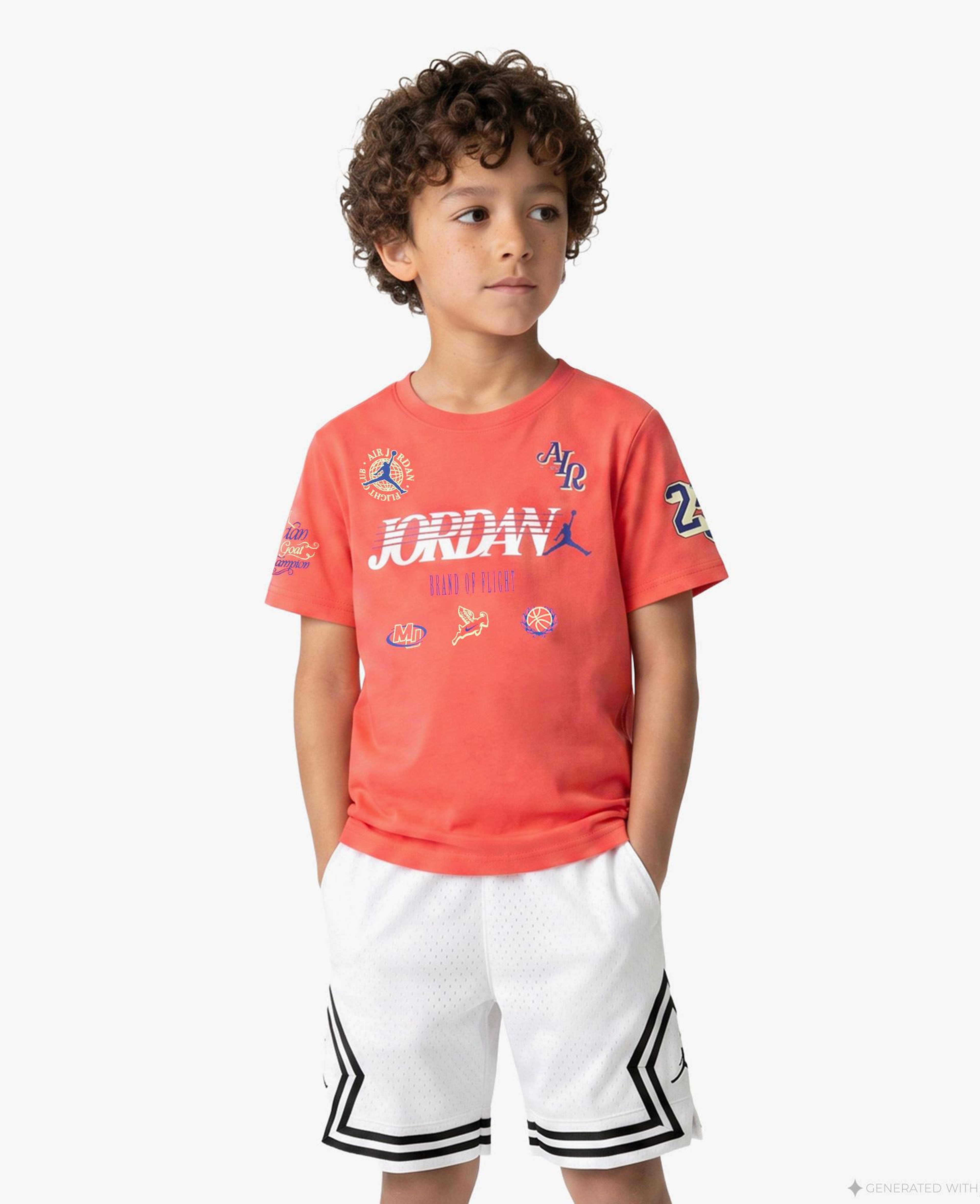 Jordan Sports Club Erkek Çocuk Kırmızı T-Shirt