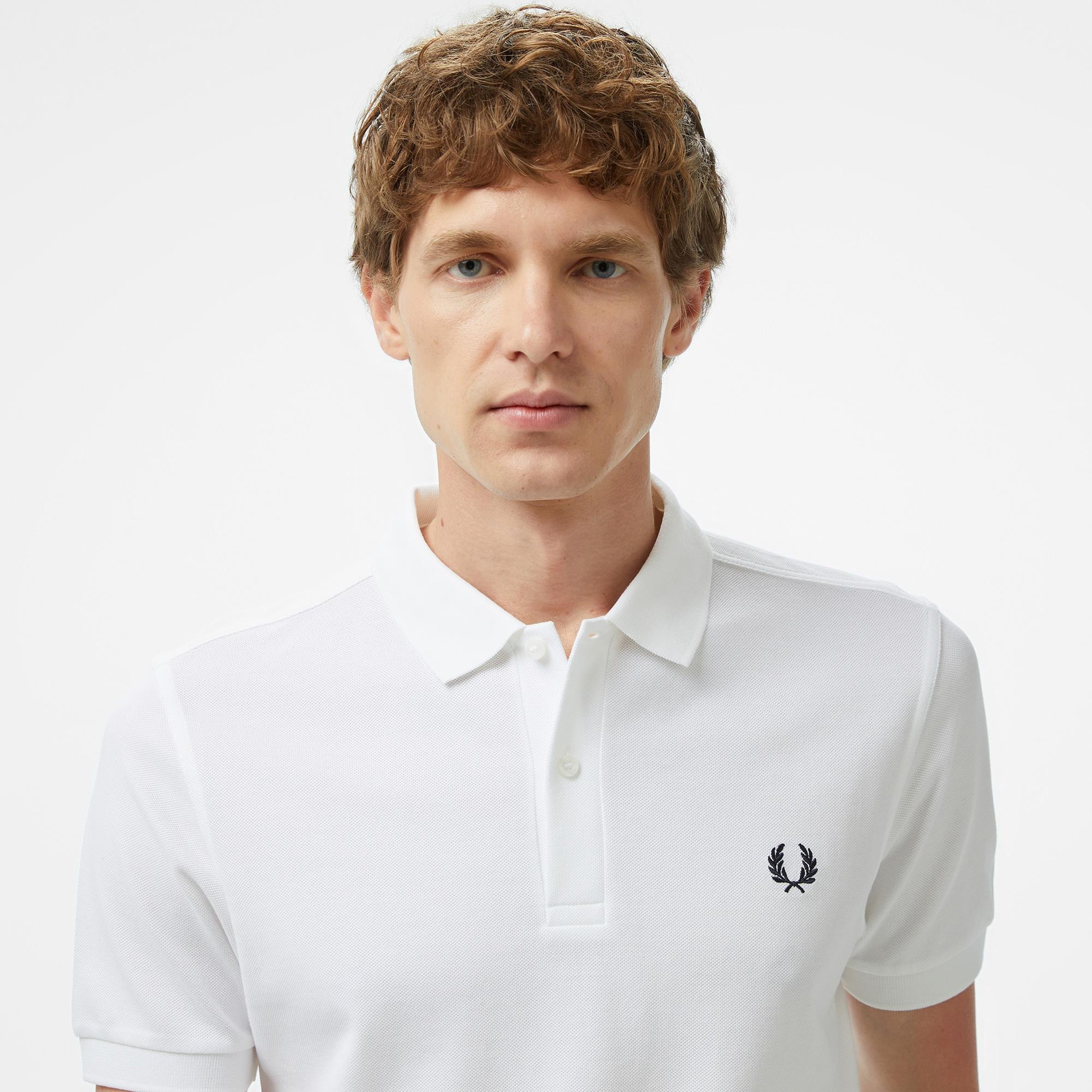 Fred Perry Erkek Beyaz Polo