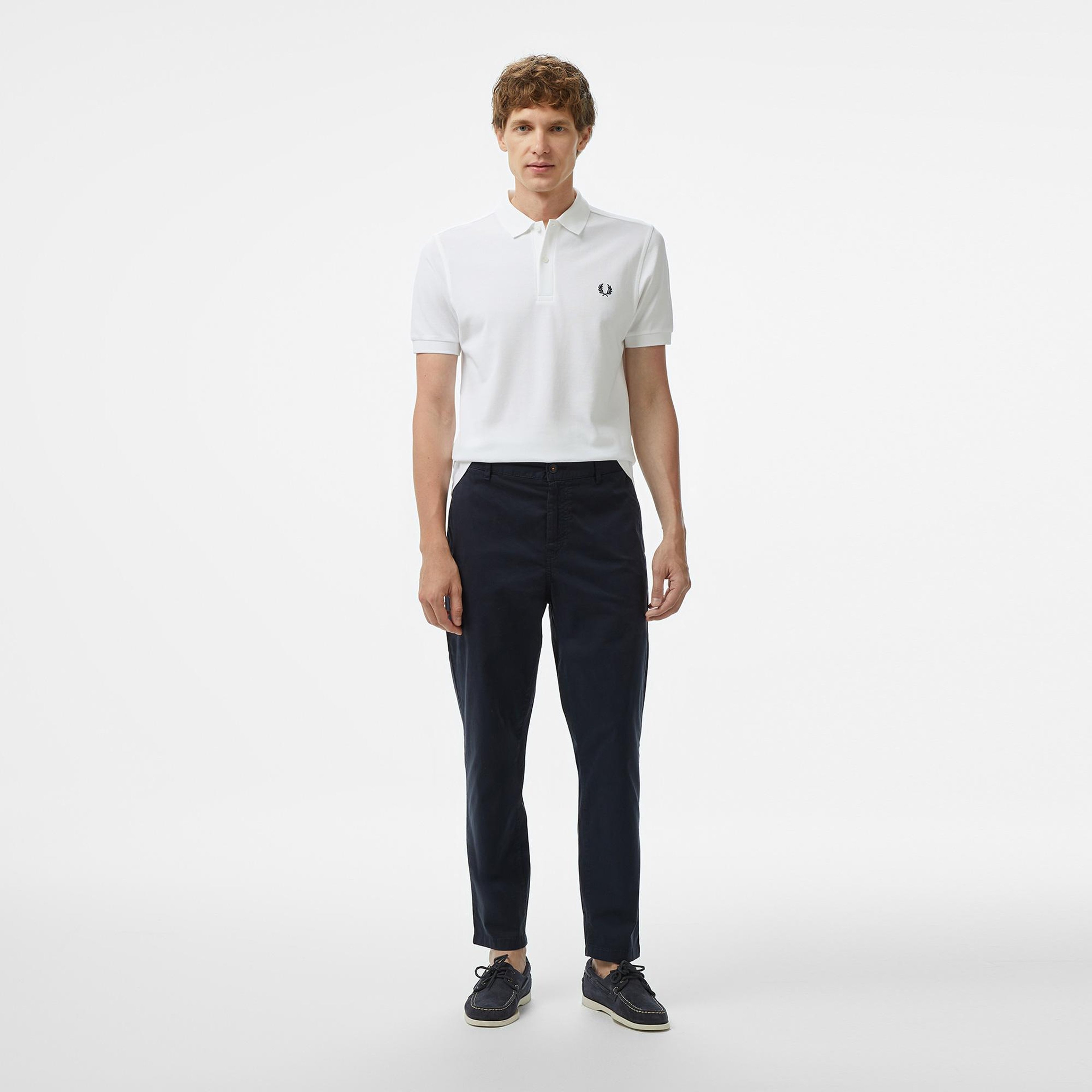 Fred Perry Erkek Beyaz Polo