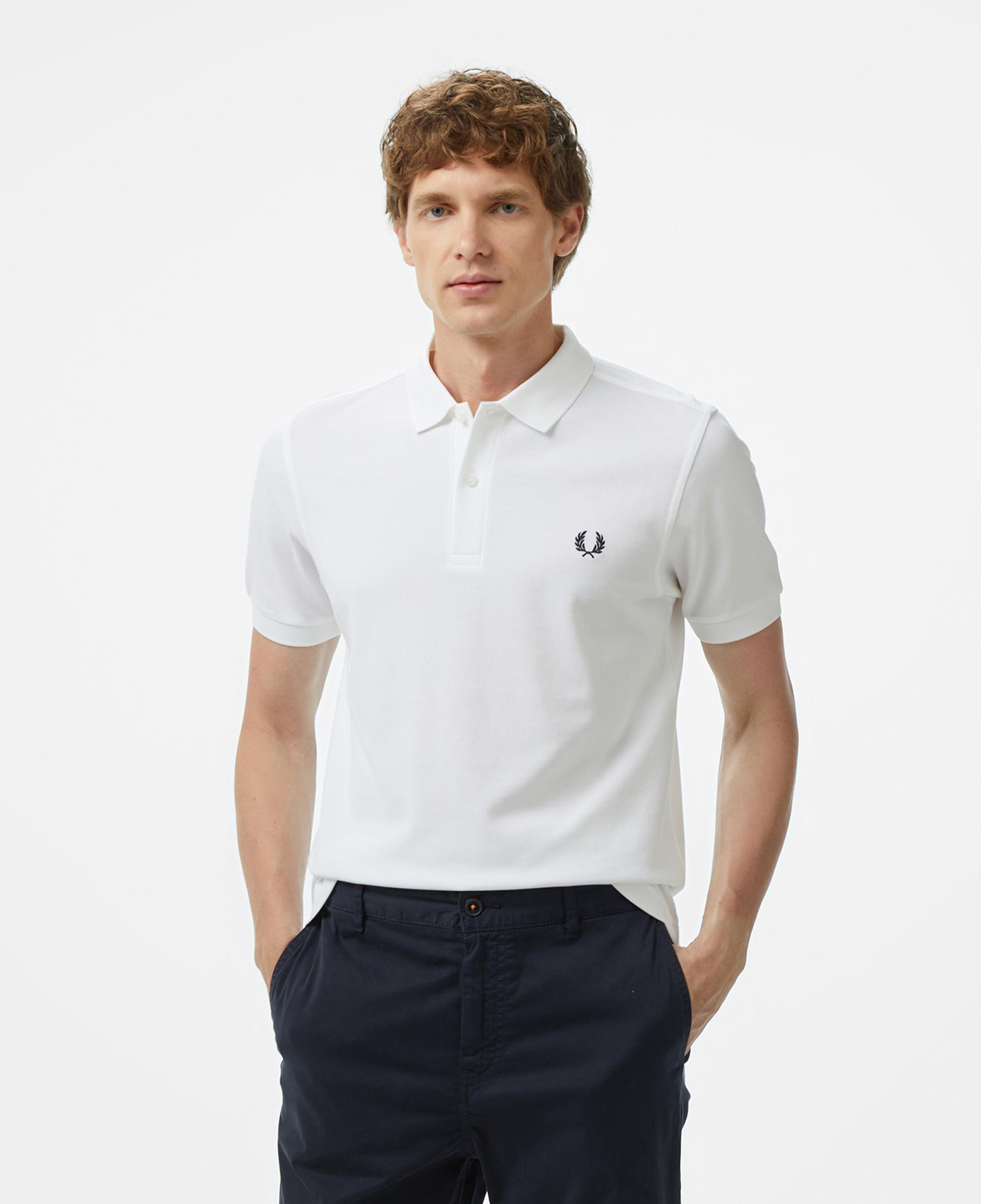 Fred Perry Erkek Beyaz Polo