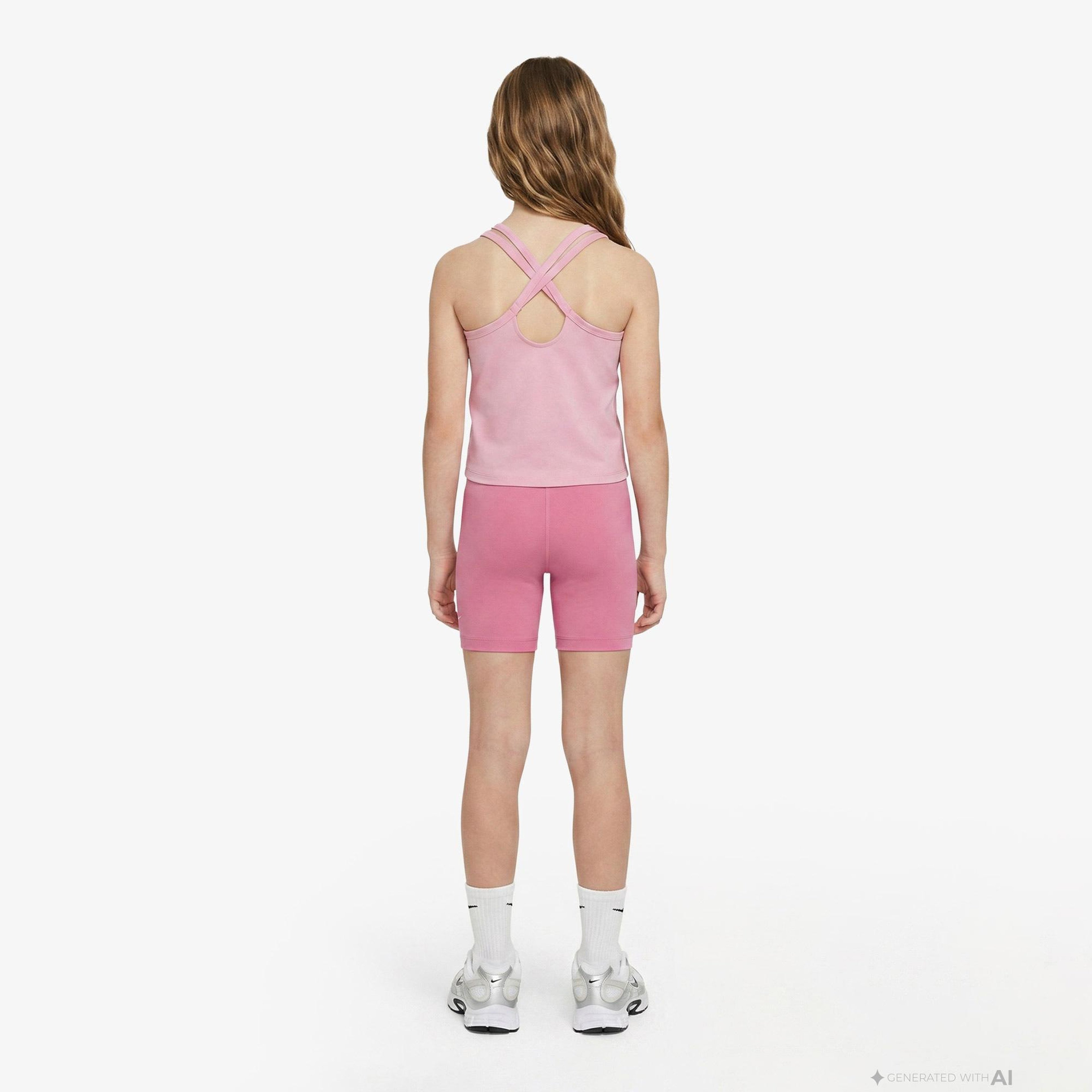Nike Dri-Fit One 13 cm Çocuk Pembe Kısa Tayt