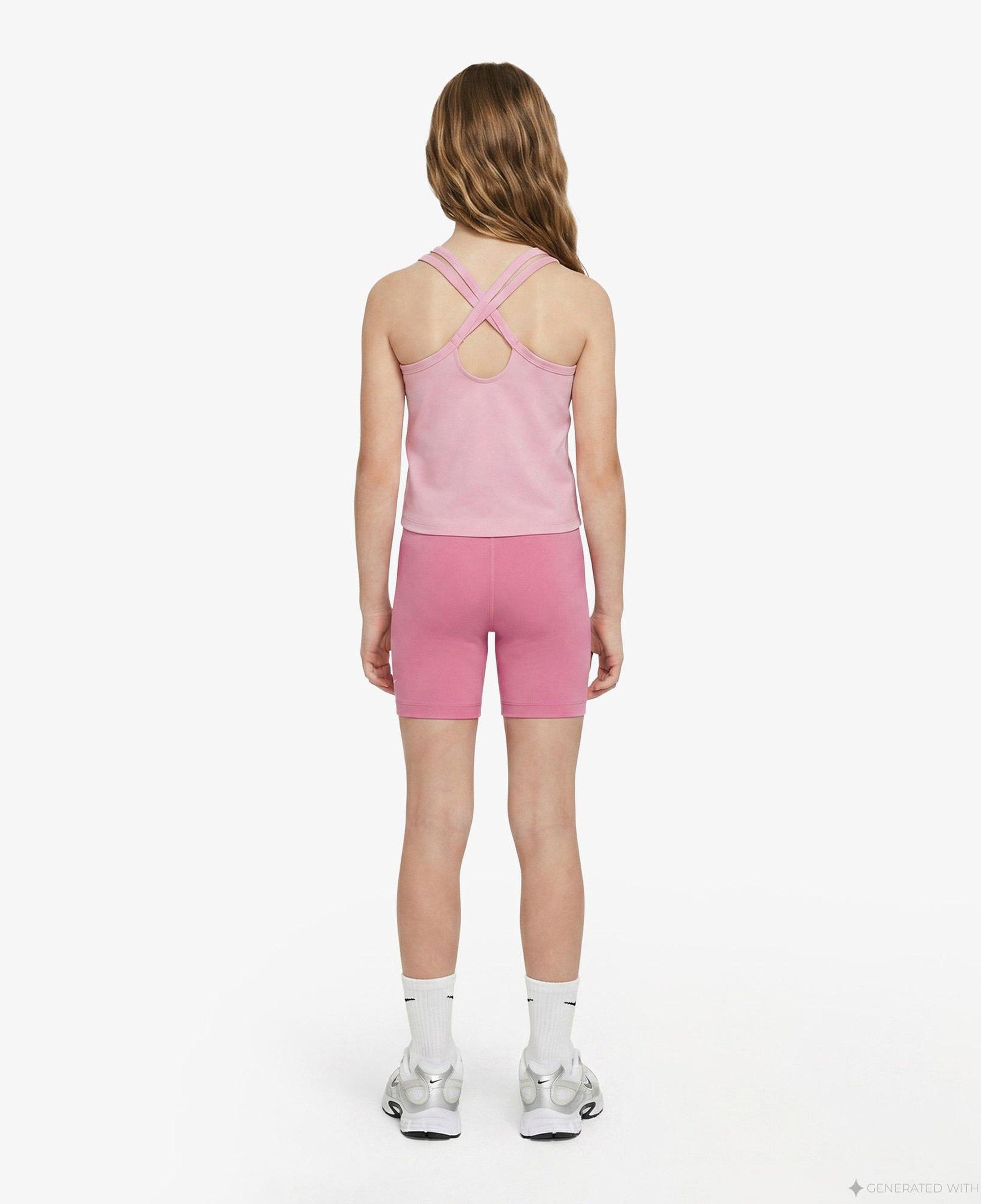 Nike Dri-Fit One 13 cm Çocuk Pembe Kısa Tayt