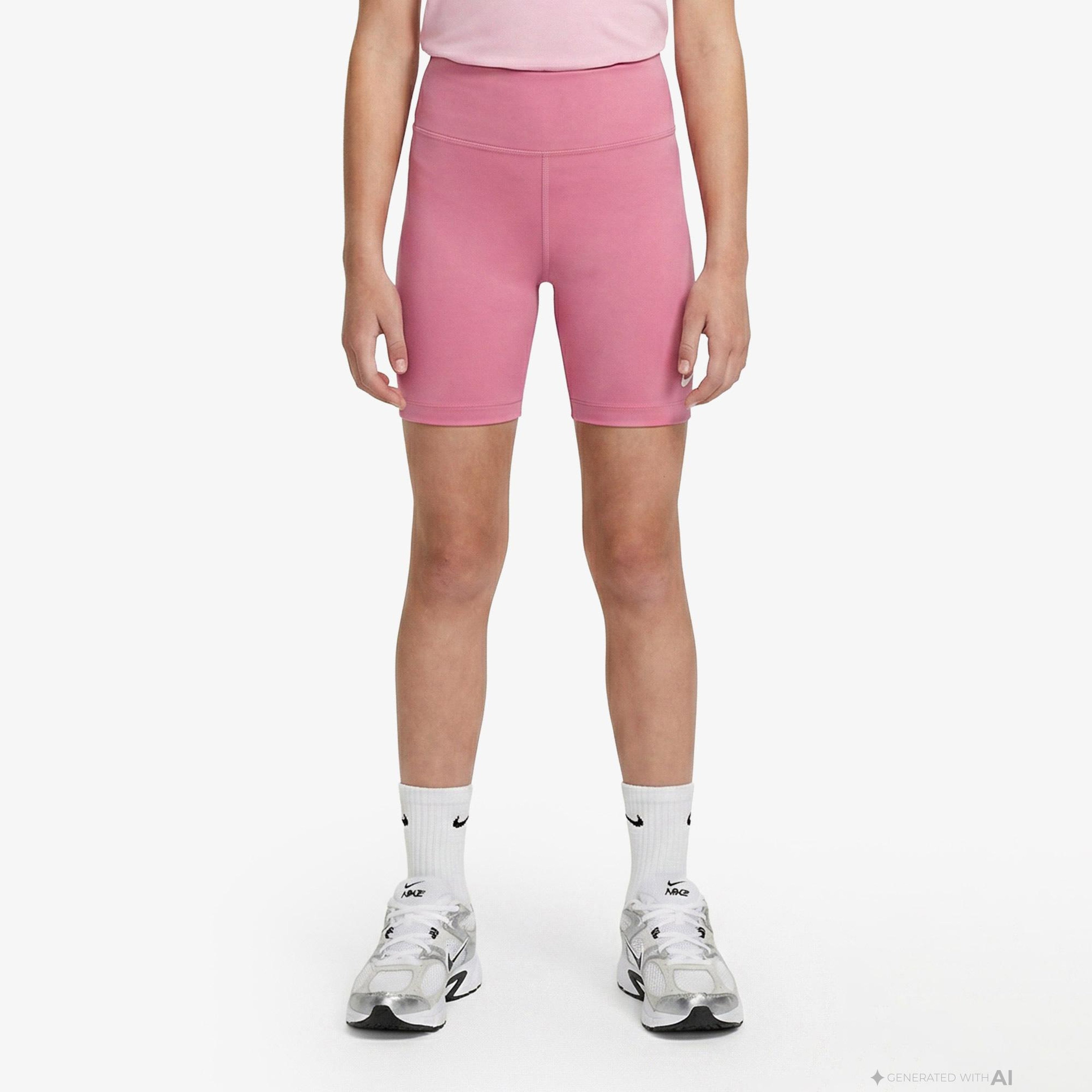 Nike Dri-Fit One 13 cm Çocuk Pembe Kısa Tayt