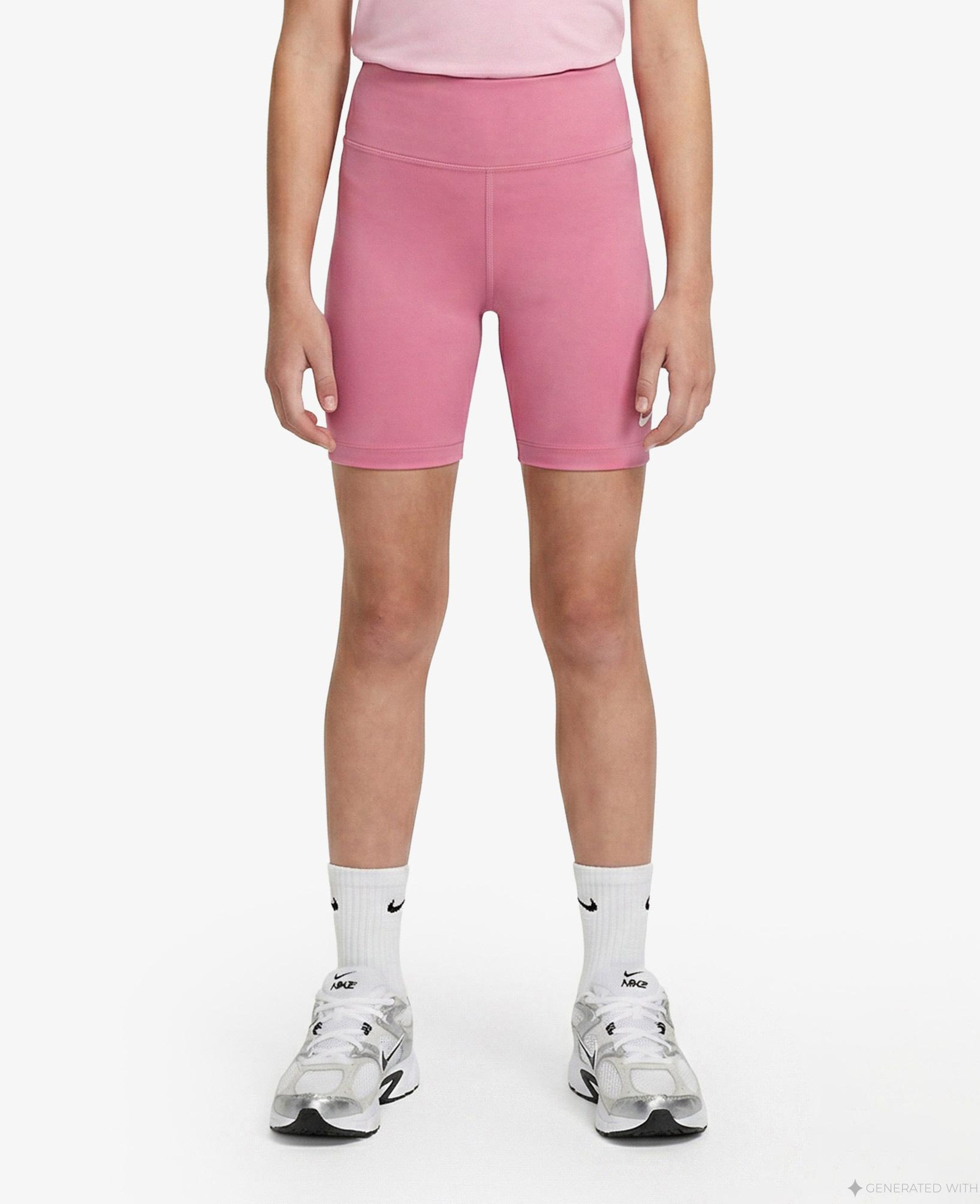 Nike Dri-Fit One 13 cm Çocuk Pembe Kısa Tayt