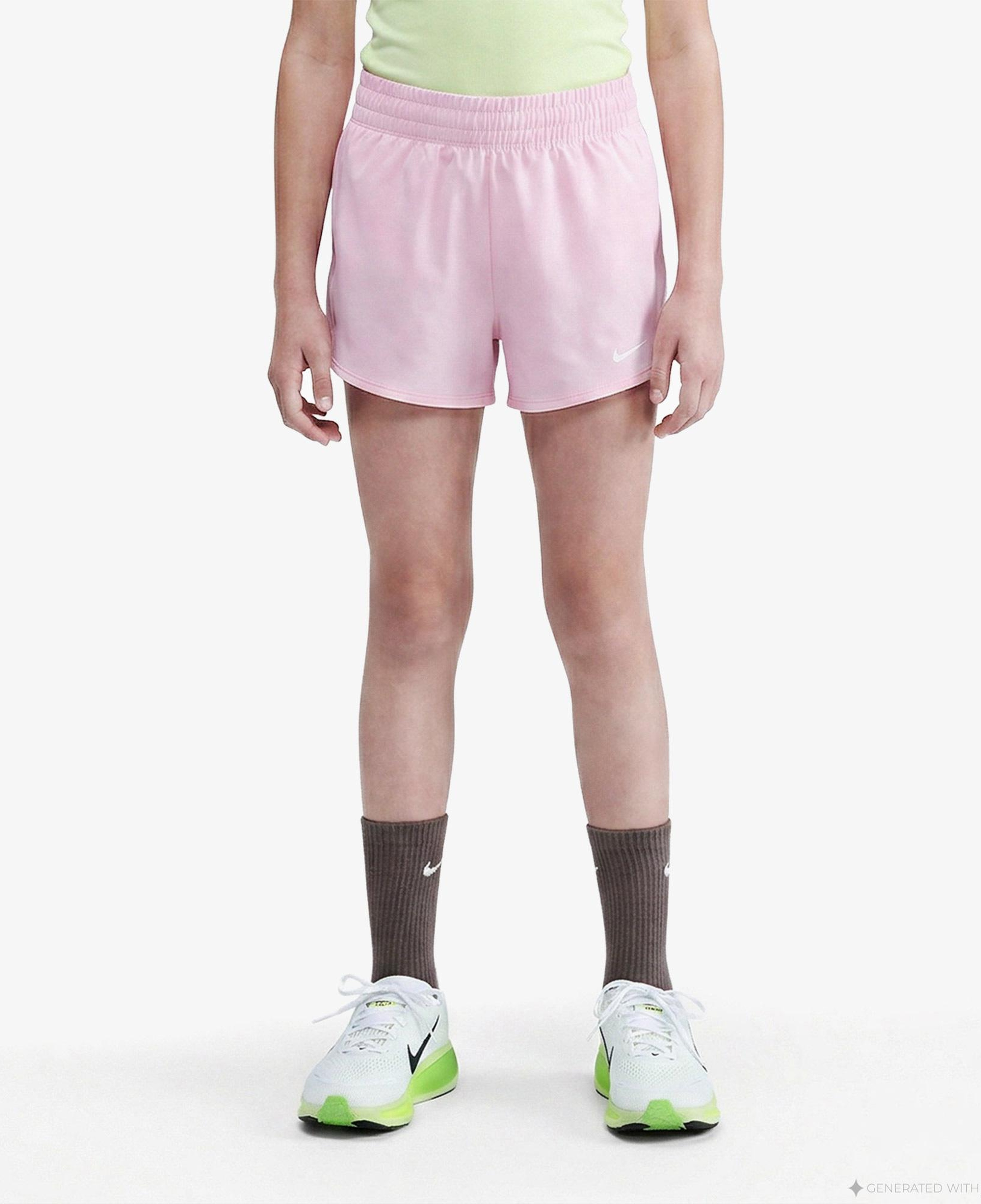 Nike Dri-Fit One Woven High Rise Çocuk Pembe Şort
