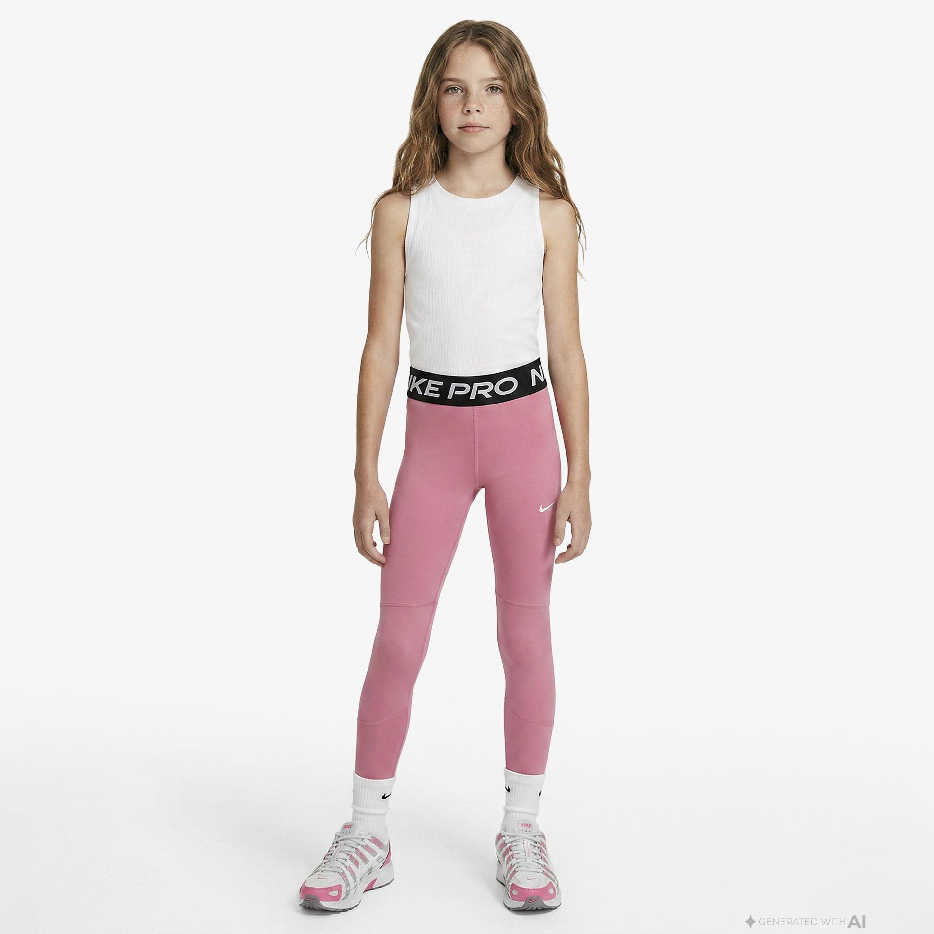 Nike Pro Dri-Fit Çocuk Pembe Tayt
