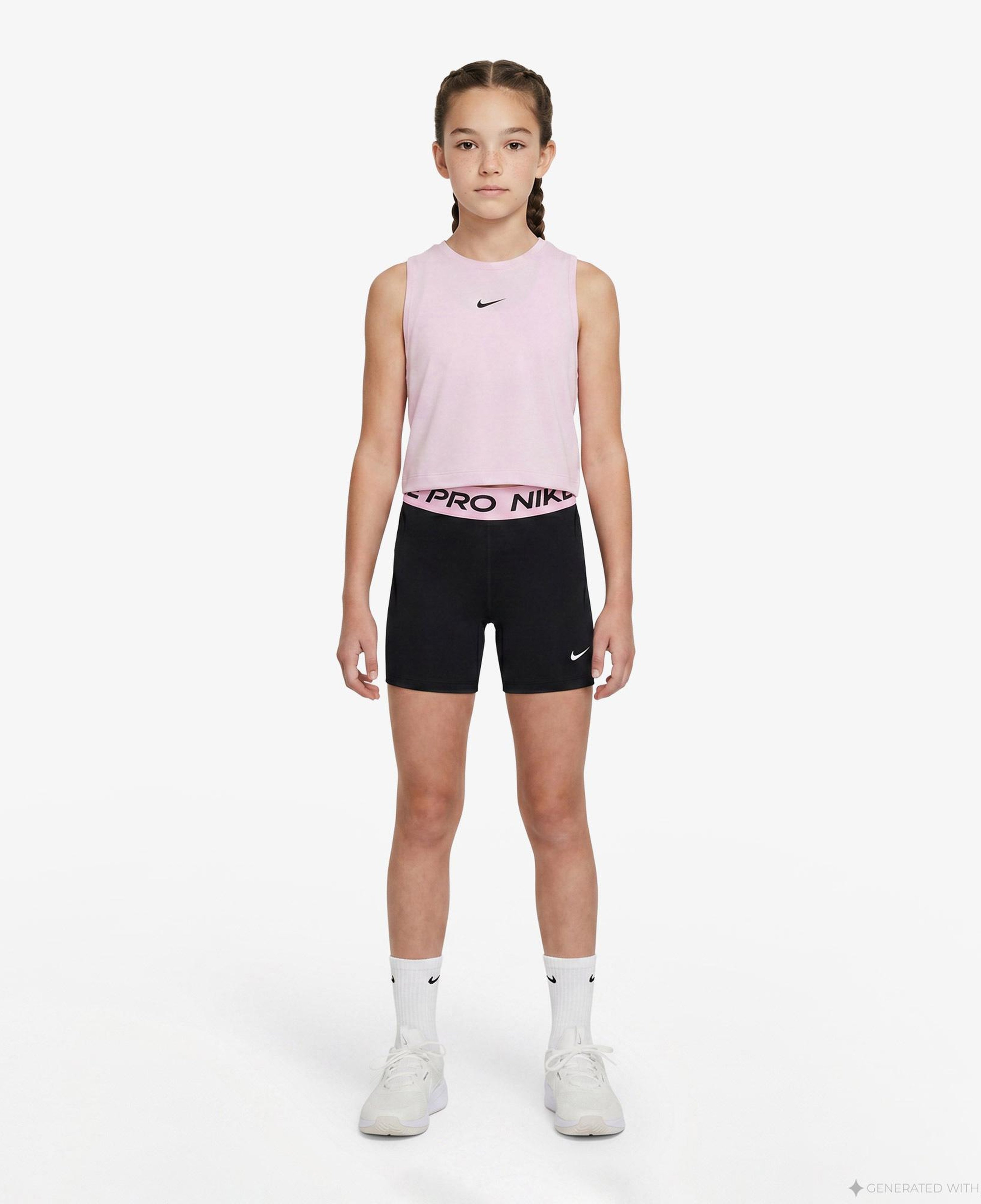 Nike Pro Dri-Fit 13 cm Çocuk Siyah Kısa Tayt