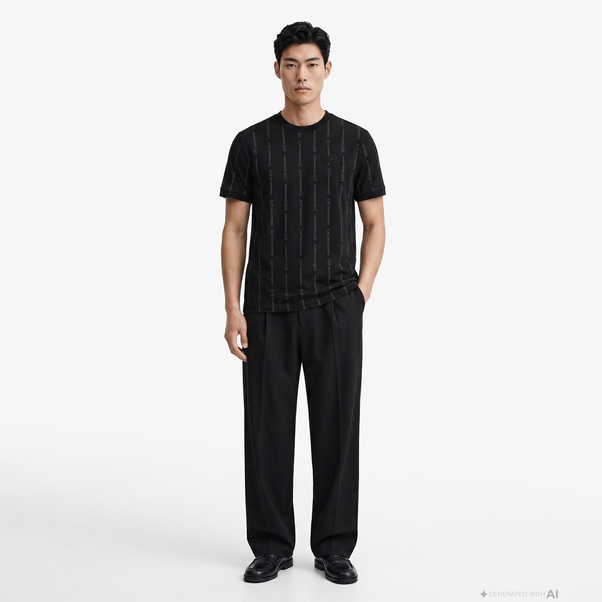EA7 Erkek Siyah T-Shirt