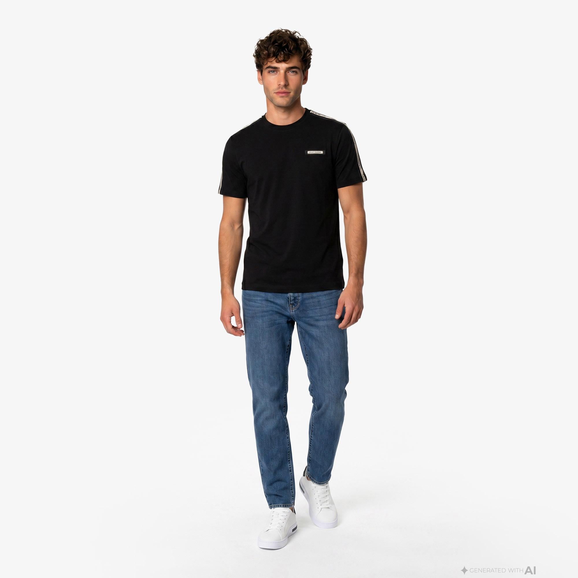 EA7 Erkek Siyah T-Shirt