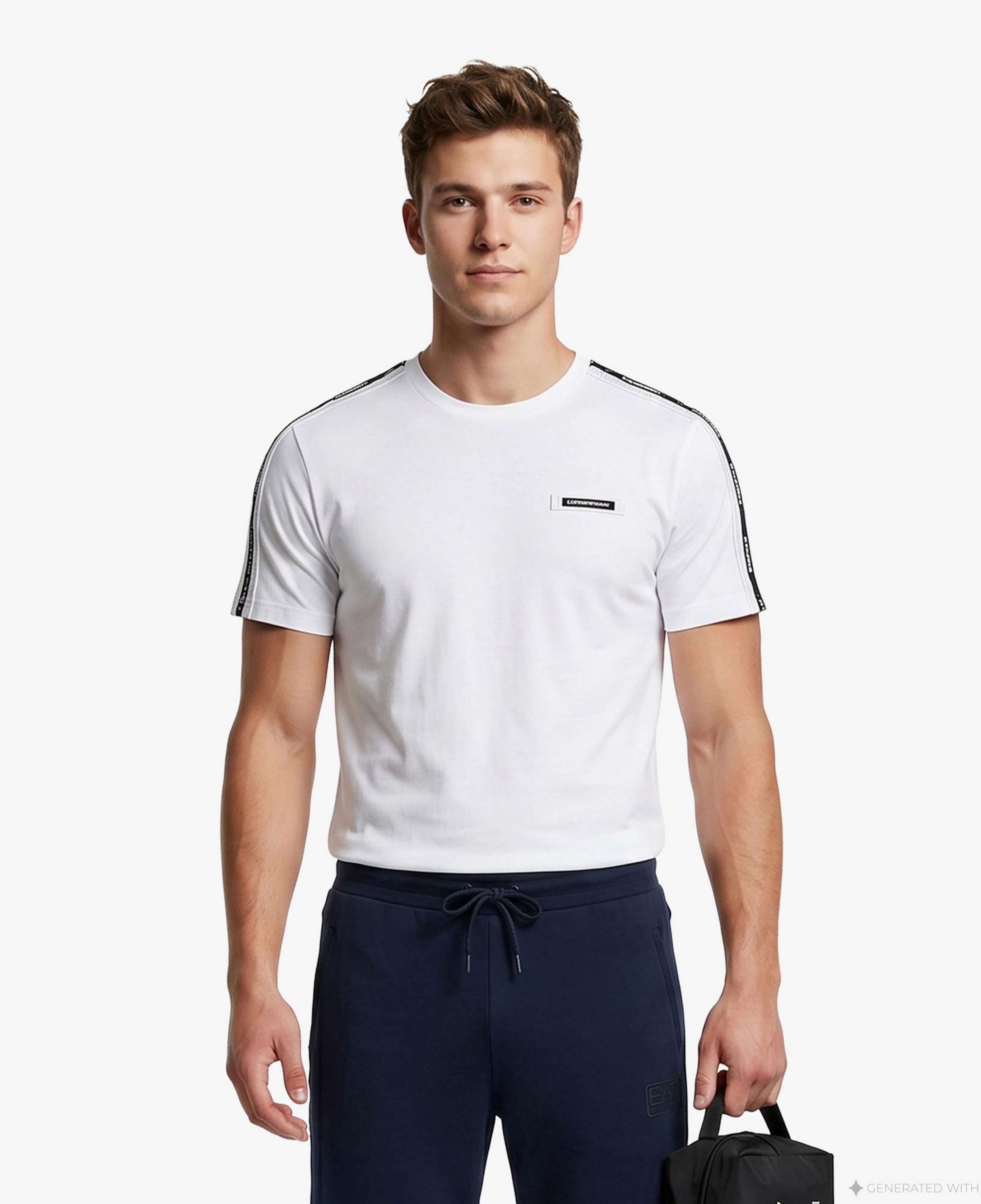 EA7 Erkek Beyaz T-Shirt